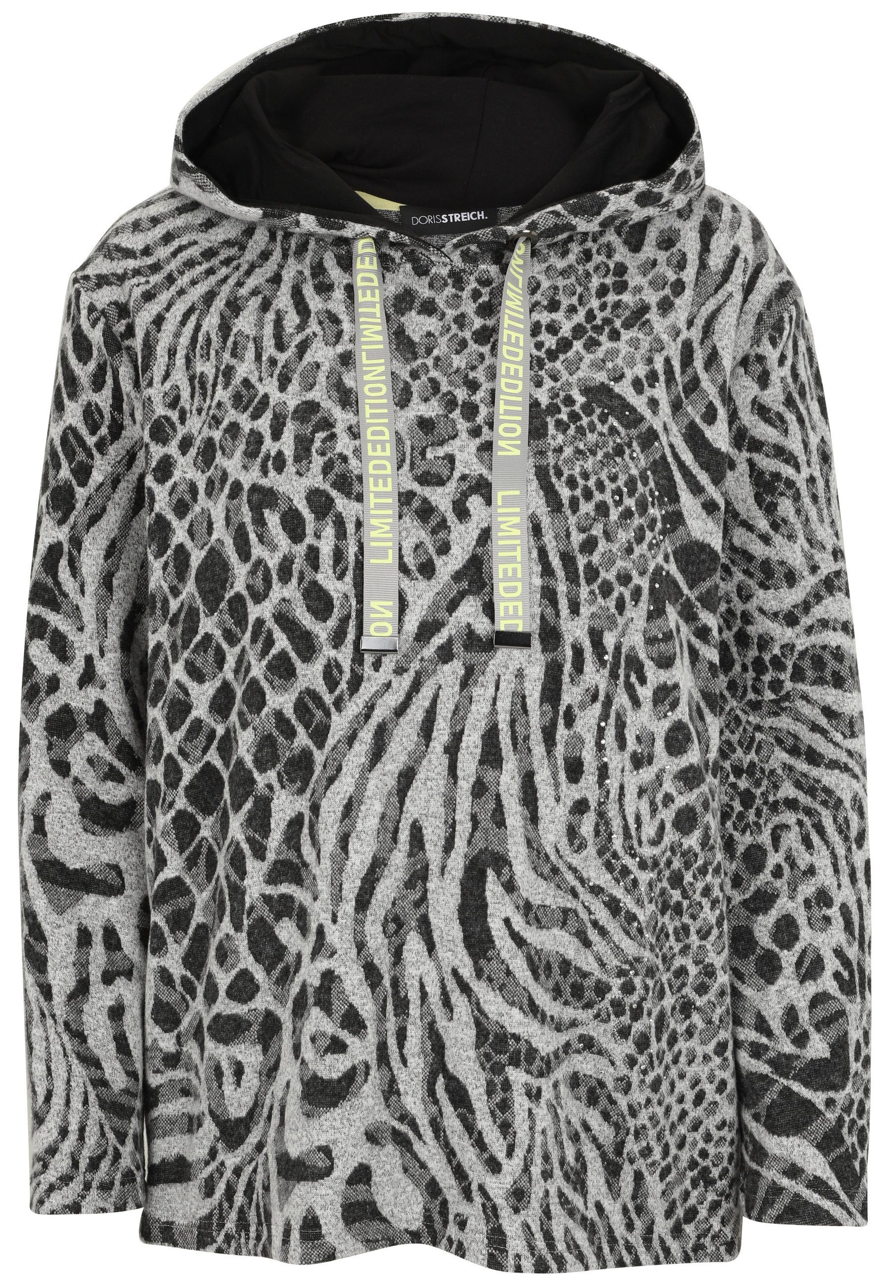 Doris Streich Strickpullover mit Hoodie günstig online kaufen