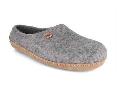 WoolFit Barfuß-Hausschuhe Footprint Hausschuh mit selbstformendem Fußbett