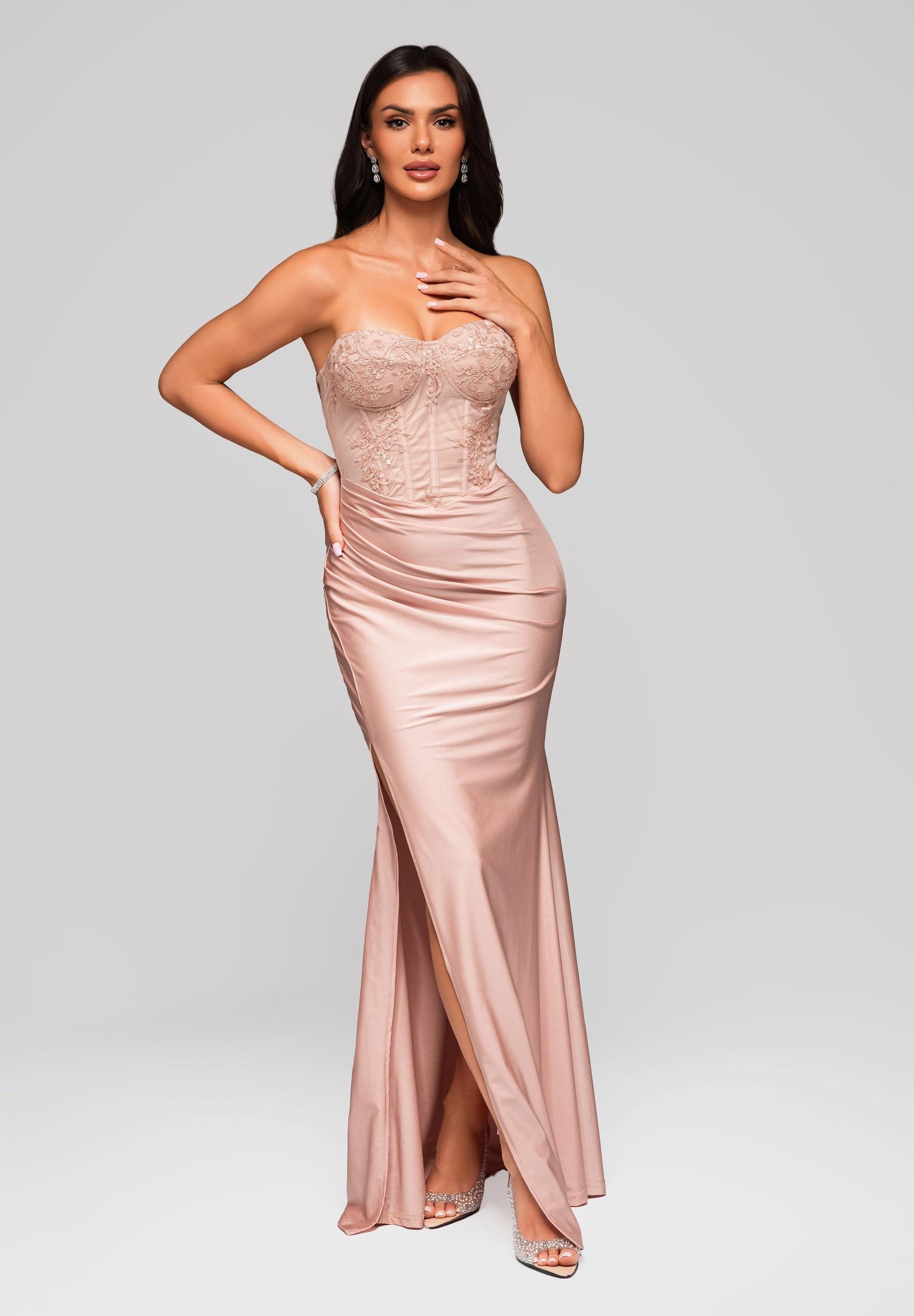 OMBRE Abendkleid Elegantes Corsagenkleid