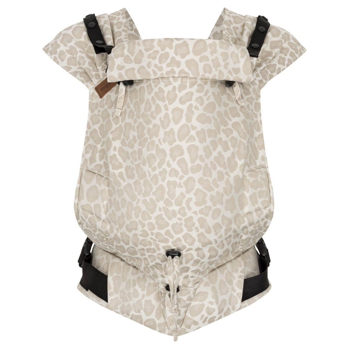 Hoppediz Babytrage Primeo, ab Geburt (2,5 kg) Bauchtrage & Rückentrage aus 100 % Bio-Baumwolle