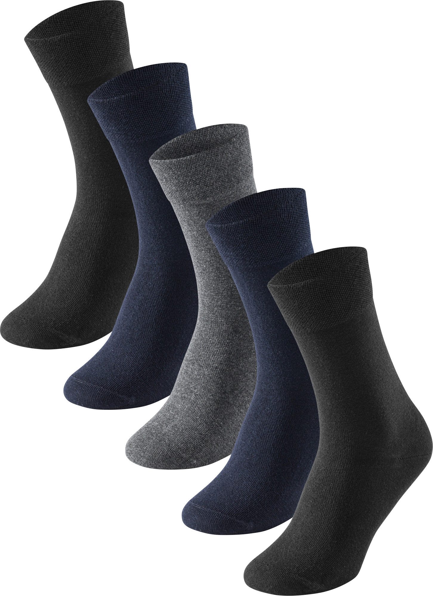 Schiesser Socken Herren-Socken 5 Paar Uni: günstig online kaufen