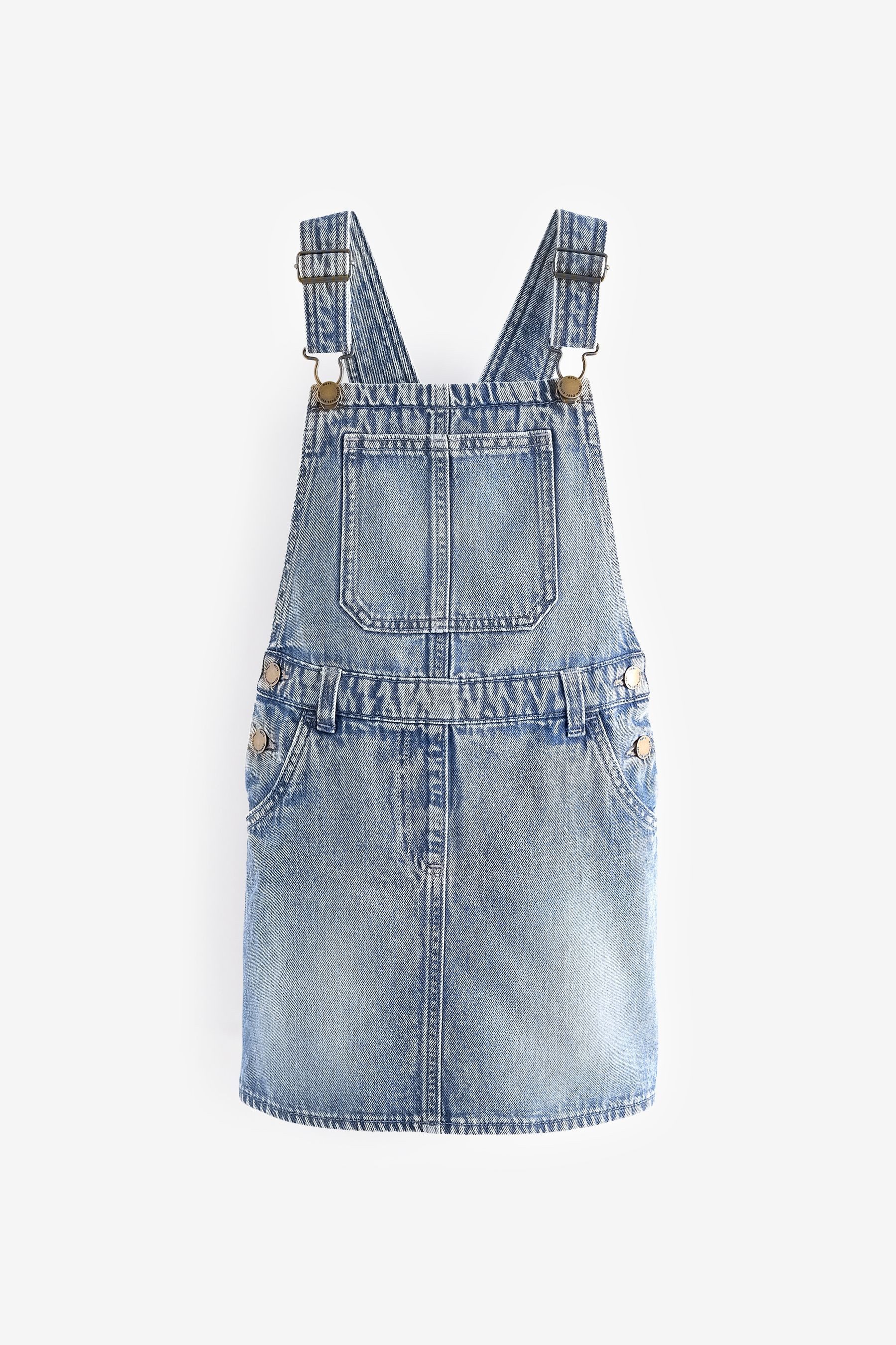 Next Latzkleid Trägerkleid aus Denim (1-tlg)
