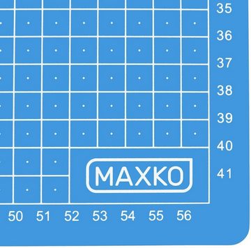 Maxko Schneideunterlage Schneidematte A2 selbstheilend, blau, metrische Einteilung