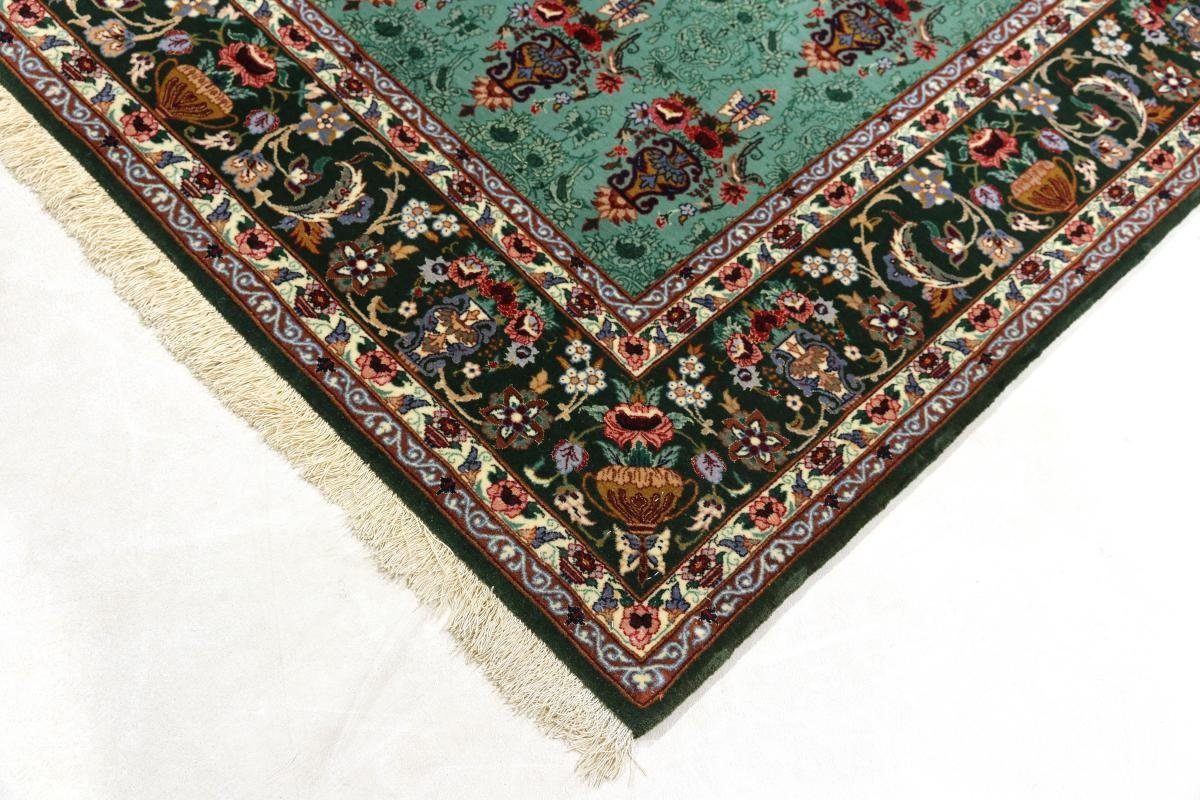 6 rechteckig, Handgeknüpfter mm Orientteppich, 129x194 Orientteppich Trading, Nain Höhe: Seidenkette Isfahan