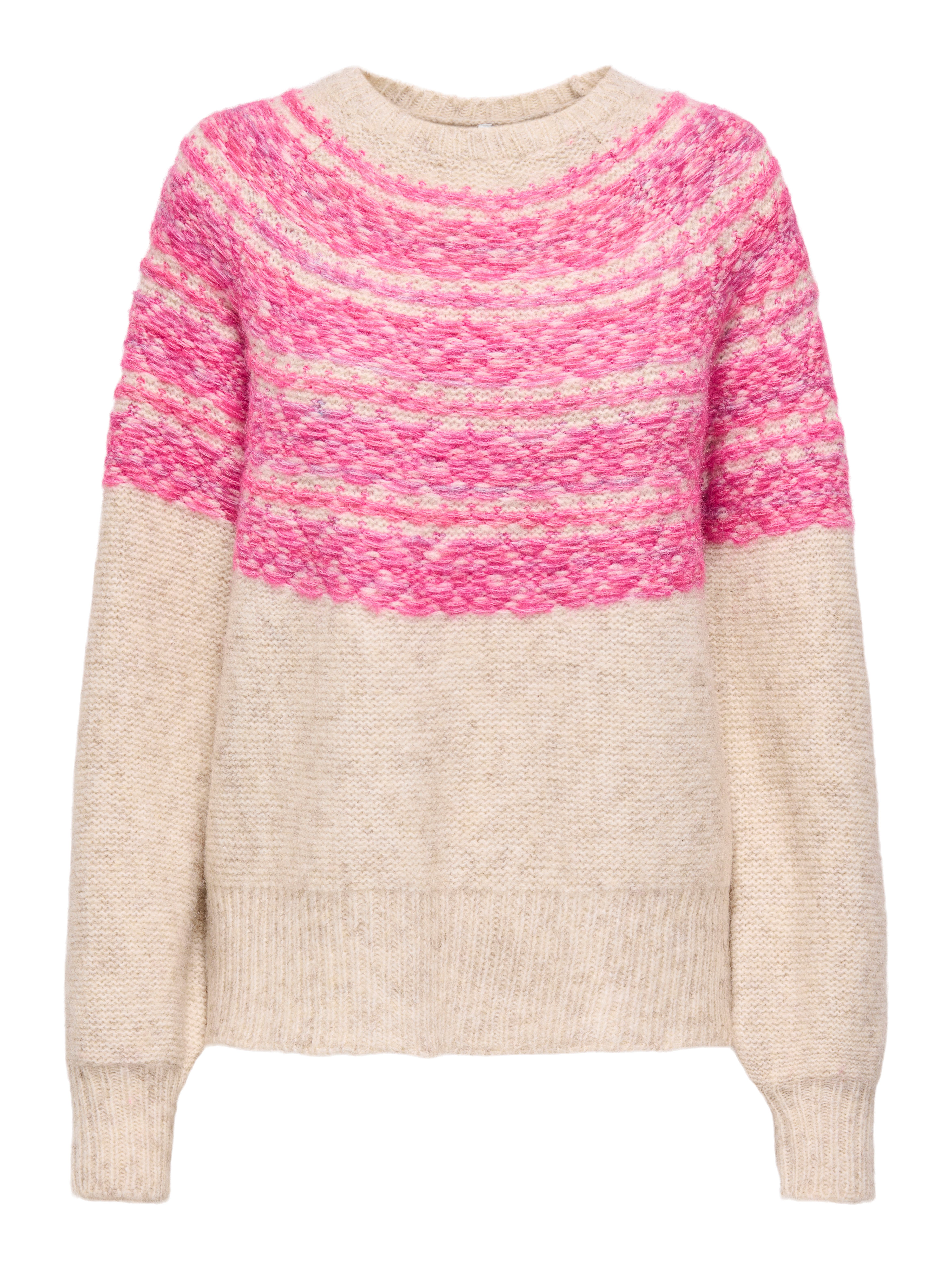 ONLY Strickpullover ONLSIDONA LIFE LS JQ O-NECK KNT