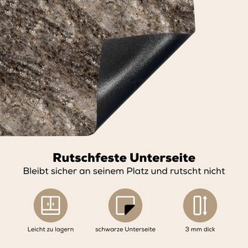 MuchoWow Herdblende-/Abdeckplatte Granit - Stein - Muster, Vinyl, (1 tlg), 58x51 cm, Küchen Dekoration für Induktionsherd, Induktionskochfeld