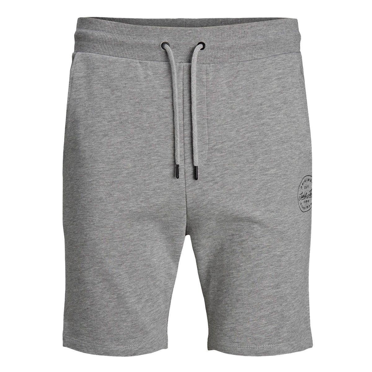 Shorts Jack & Jones Sweatshorts Übergröße hellgrau melange