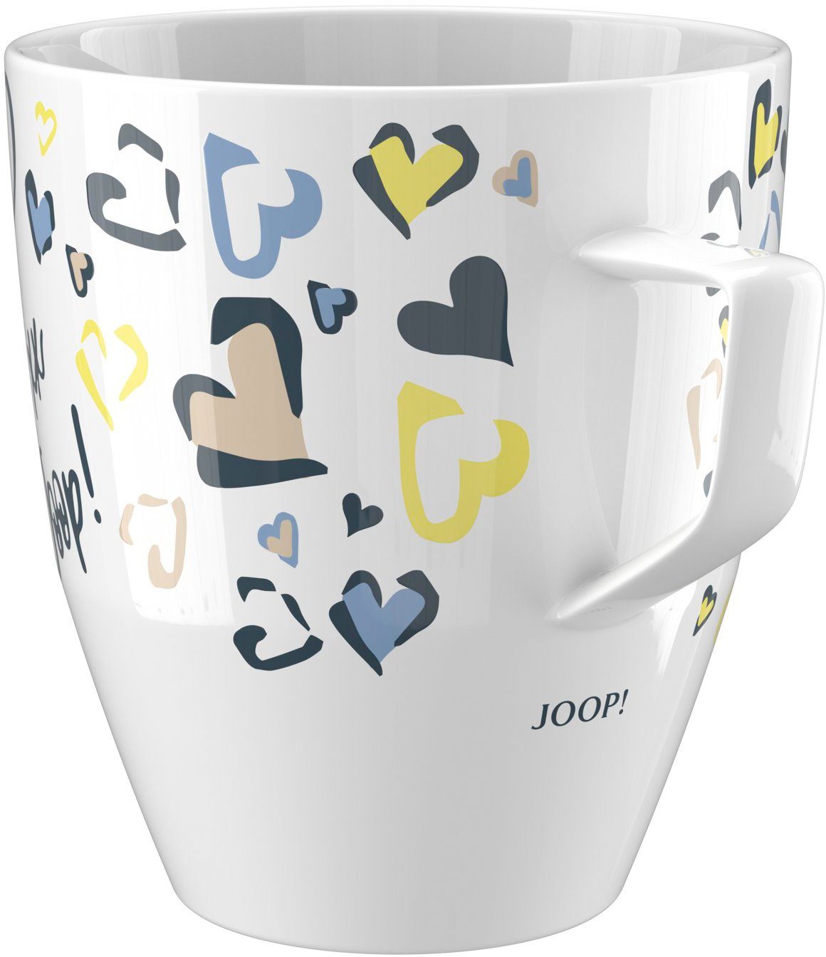 Joop! Becher Farben charmanten MUG in mit COLLECTOR'S originalem JOOP! Herzen-Muster EDITION, Porzellan, VALENTINE'S