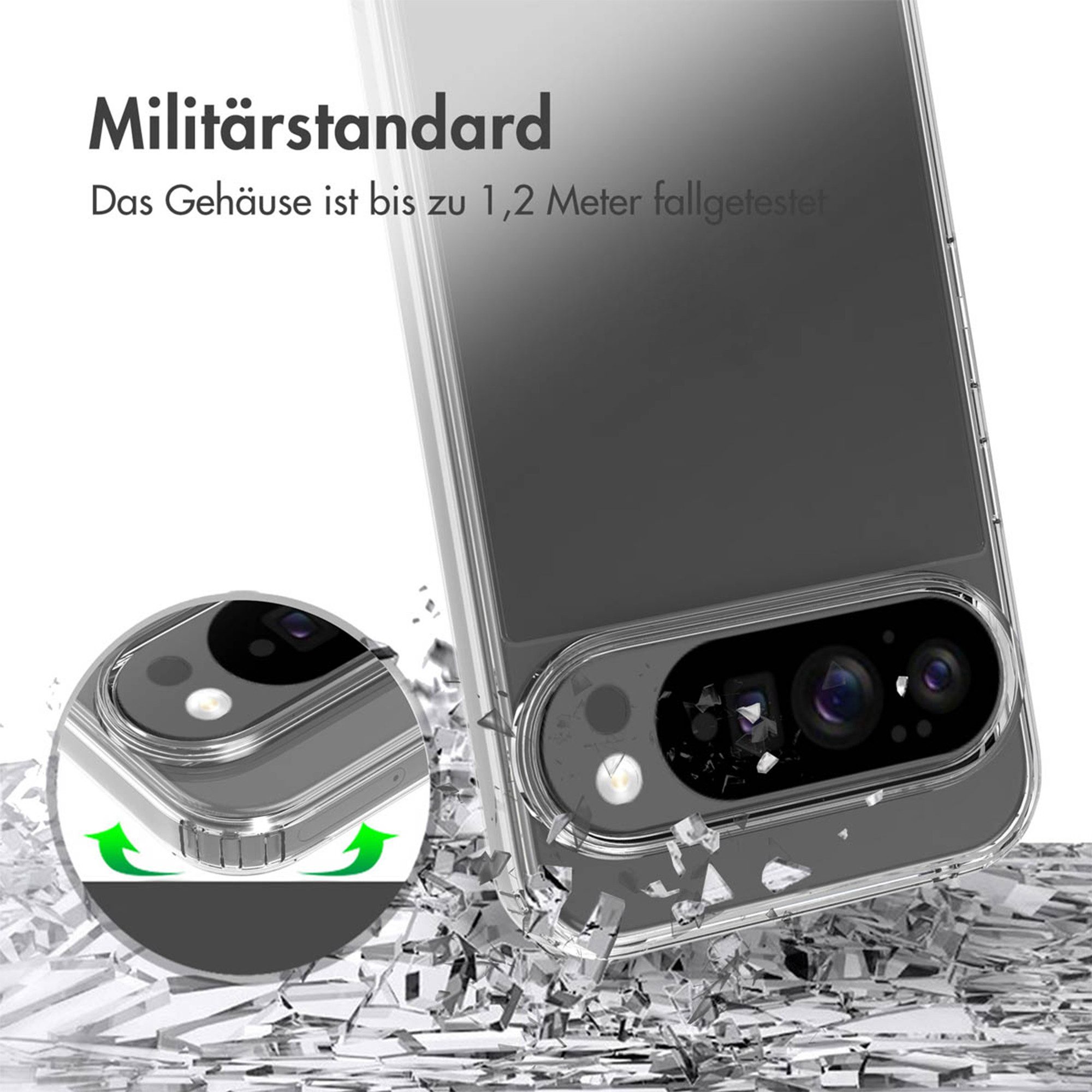Accezz Backcover Accezz Xtreme Impact Case Google Pixel 10 Pro XL - Transparent
