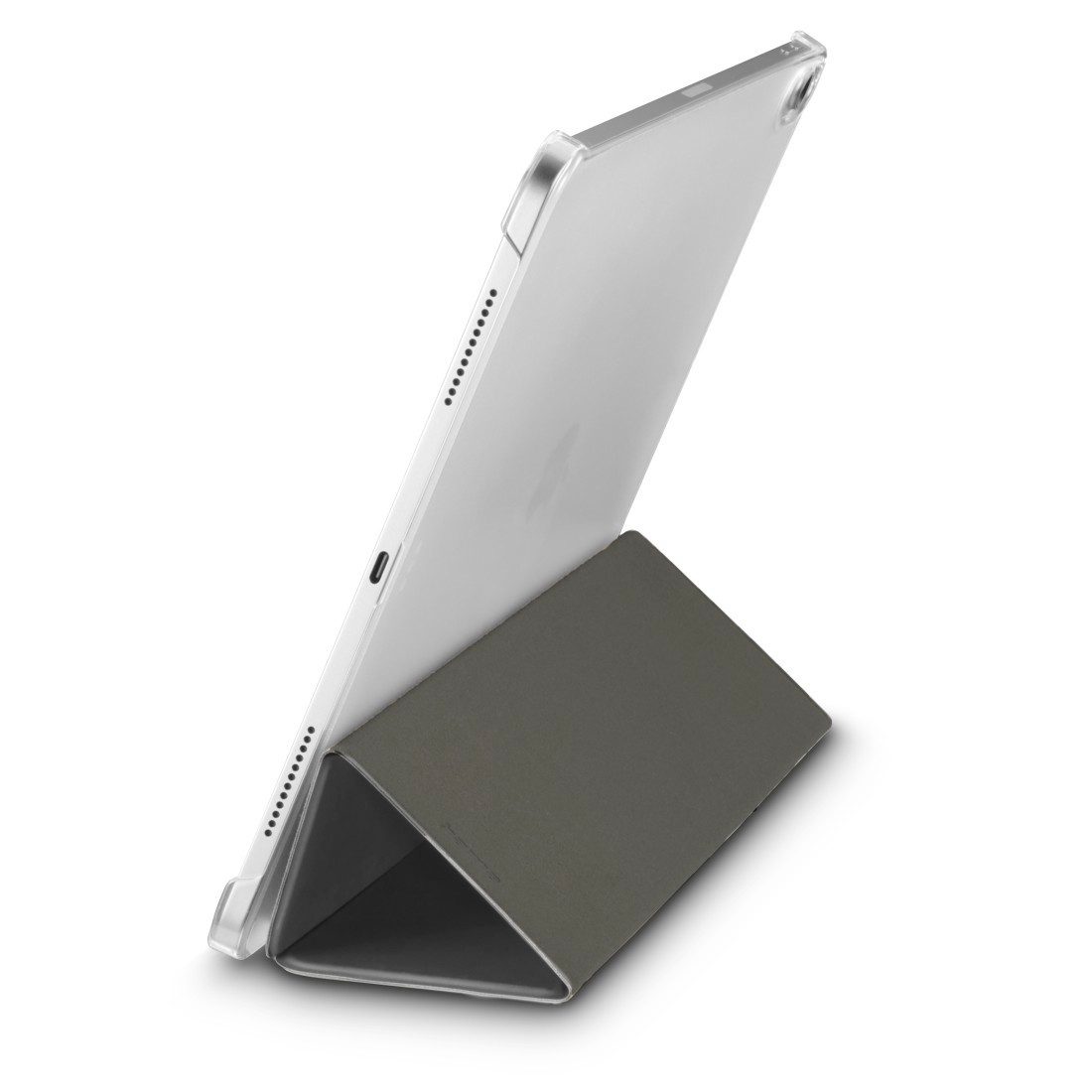 Hama Tablet-Hülle Tablet-Hülle mit Standfunktion für iPad Air 10.9“ und 11“, schwarz, Magnetischer Deckel, Standfunktion, transparente Rückseite, leicht