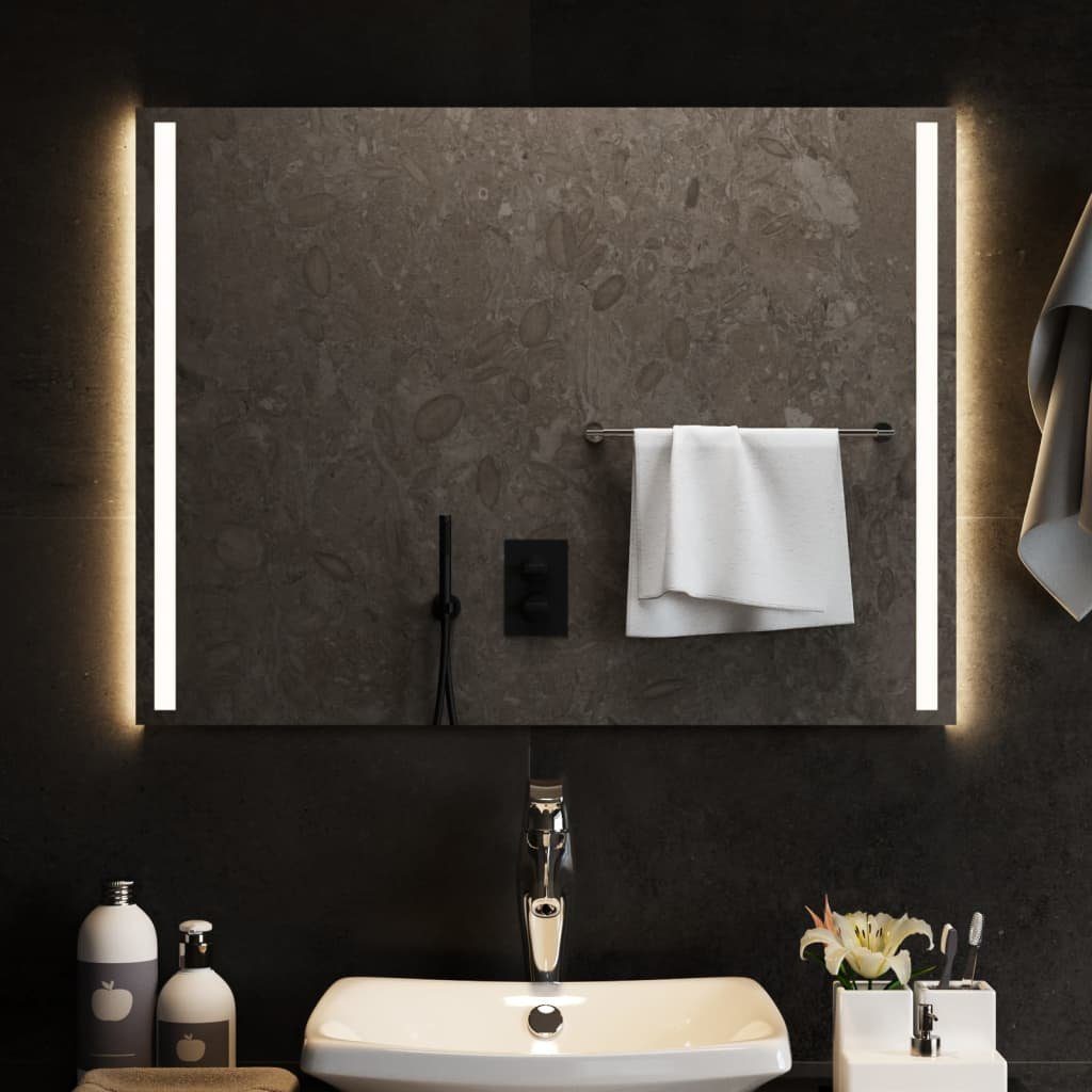 furnicato Wandspiegel LED-Badspiegel 80x60 cm | Wandspiegel