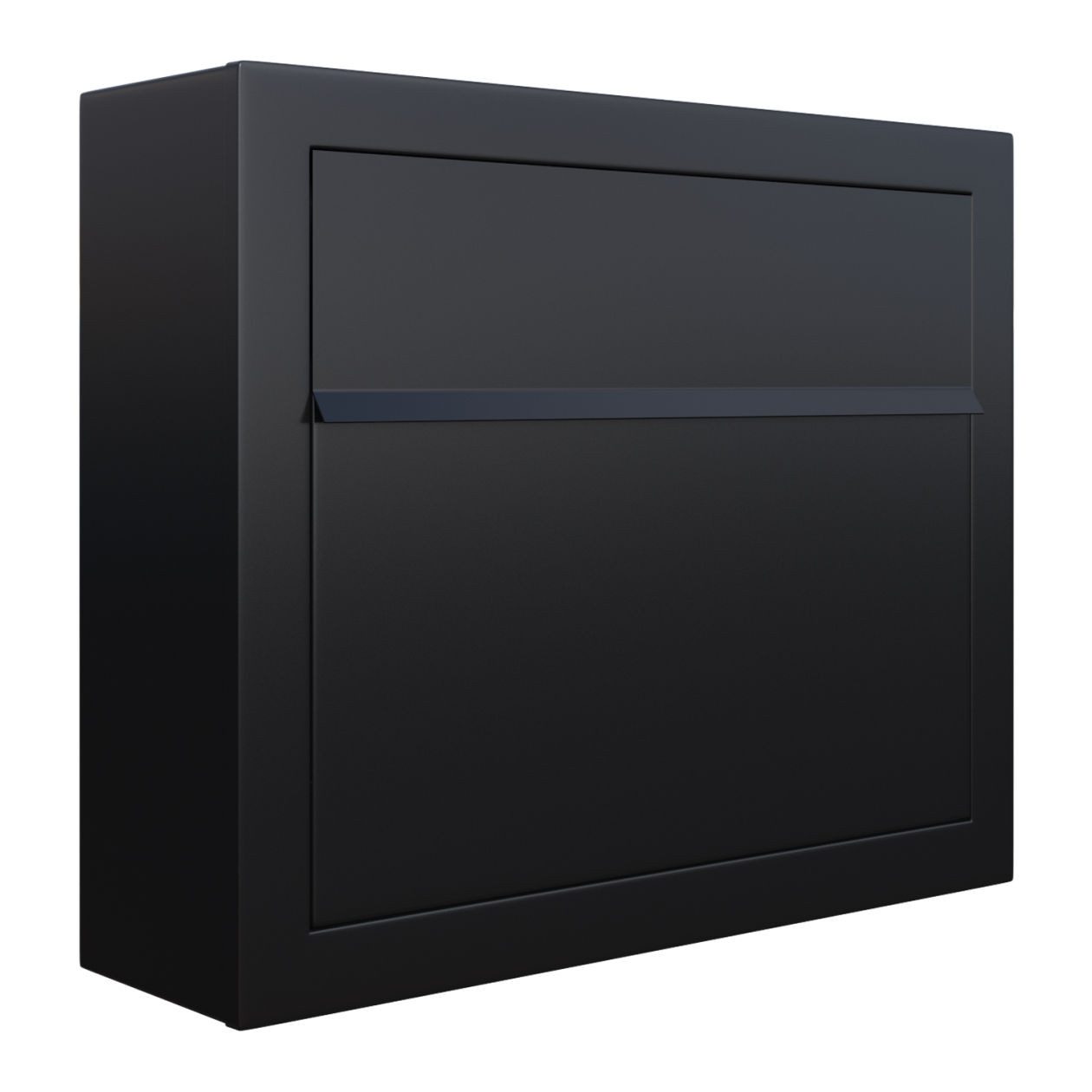 Bravios Wandbriefkasten Wandbriefkasten Elegance in Schwarz