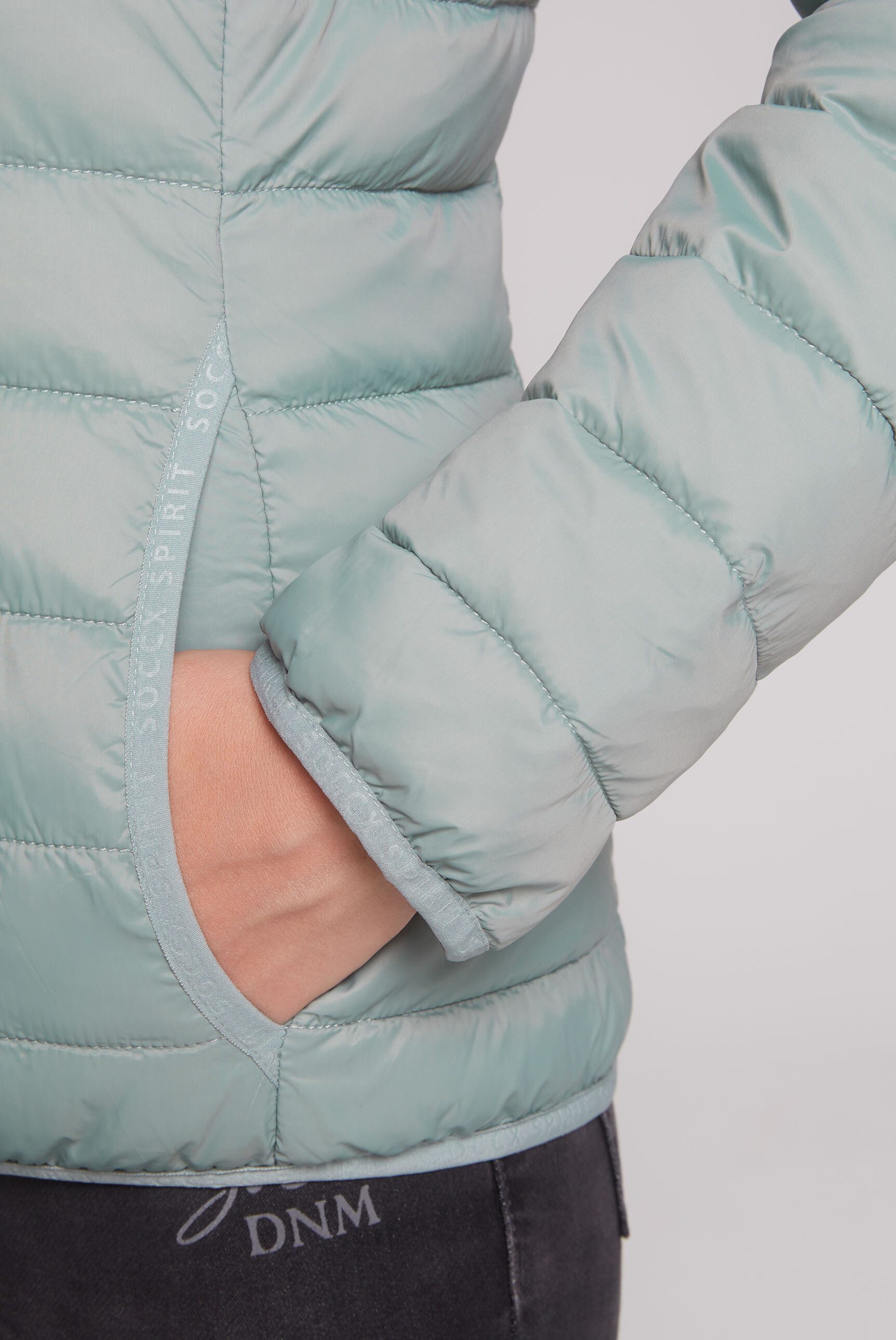 SOCCX Outdoorjacke mit elastischem Saumabschluss