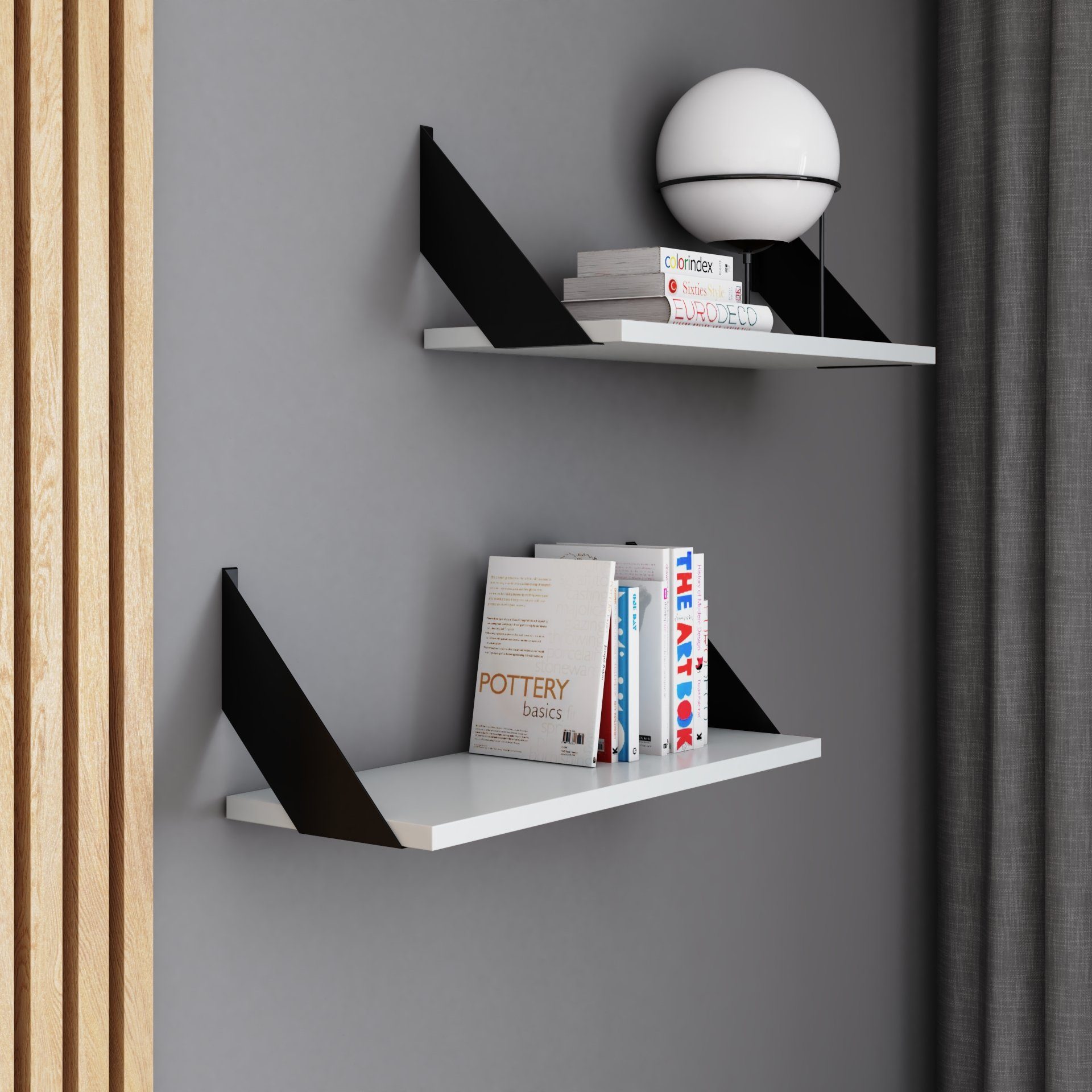 AKKE Wandregal, Hängeregal FLAT modern mit günstig online kaufen