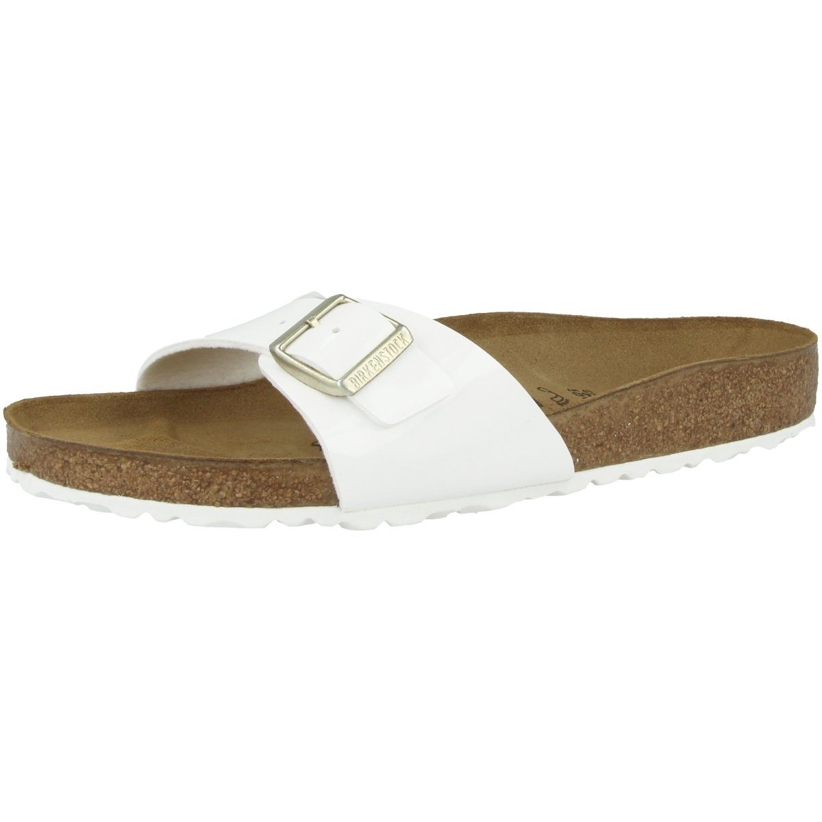 Birkenstock Madrid Birko-Flor Lack normal Damen Pantolette Hausschuhe, Sandaletten, Mules, Pantoffeln, Slipper