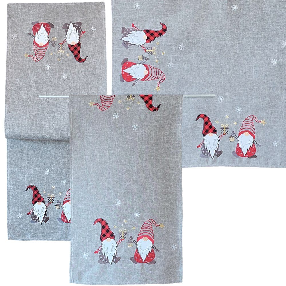 matches21 HOME & HOBBY Tischdecke Tischläufer CARINA Wichtel Weihnachten Po günstig online kaufen