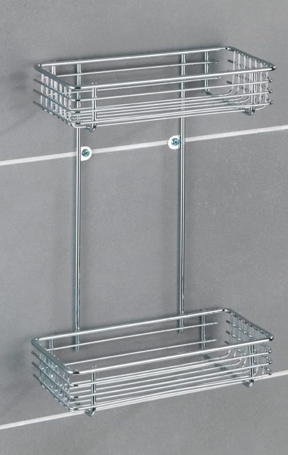 WENKO Duschregal Duschablage Duschregal Aufbewahrungskorb 2x günstig online kaufen