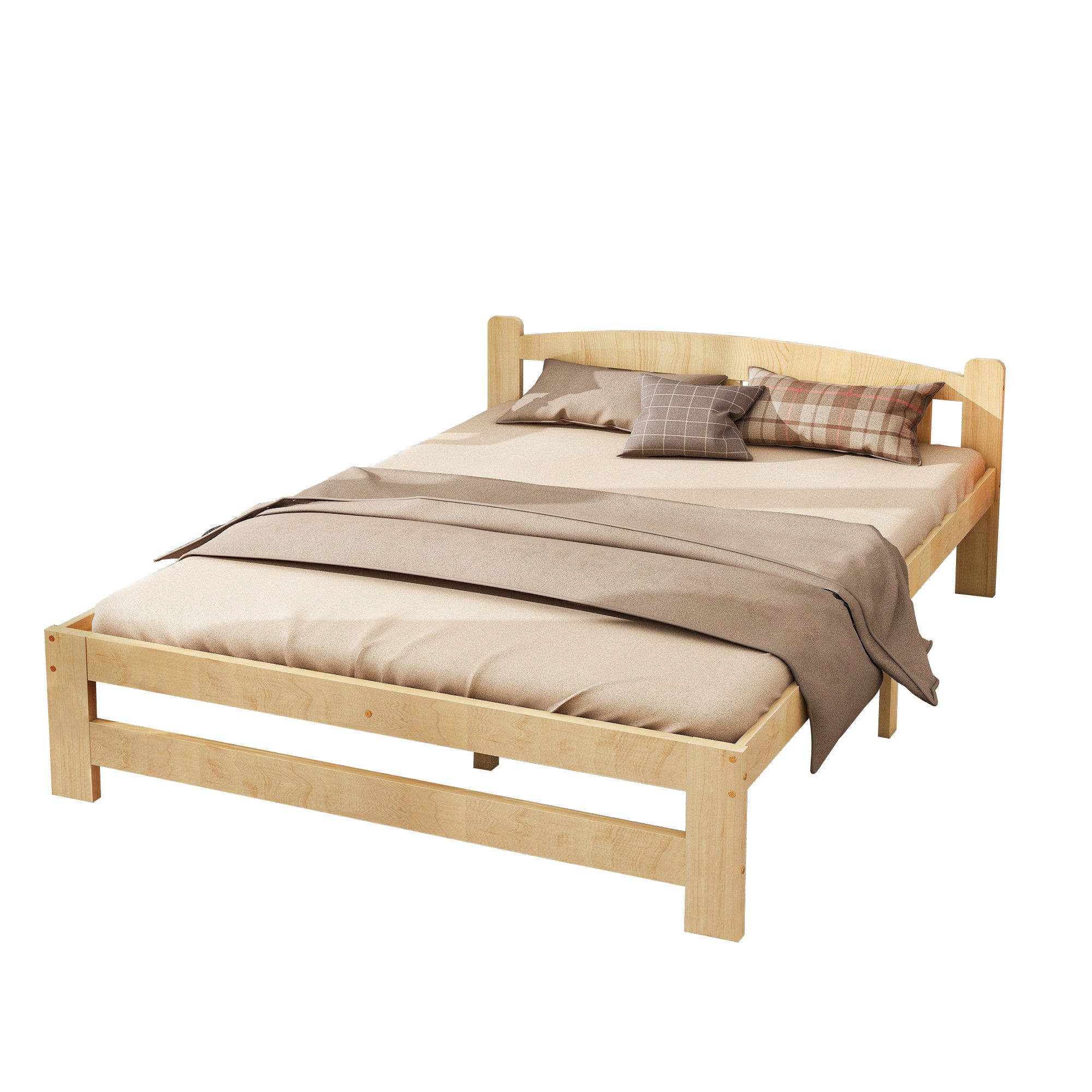 REDOM Massivholzbett Futonbett, Doppelbett Funktionsbett, Gästebett günstig online kaufen