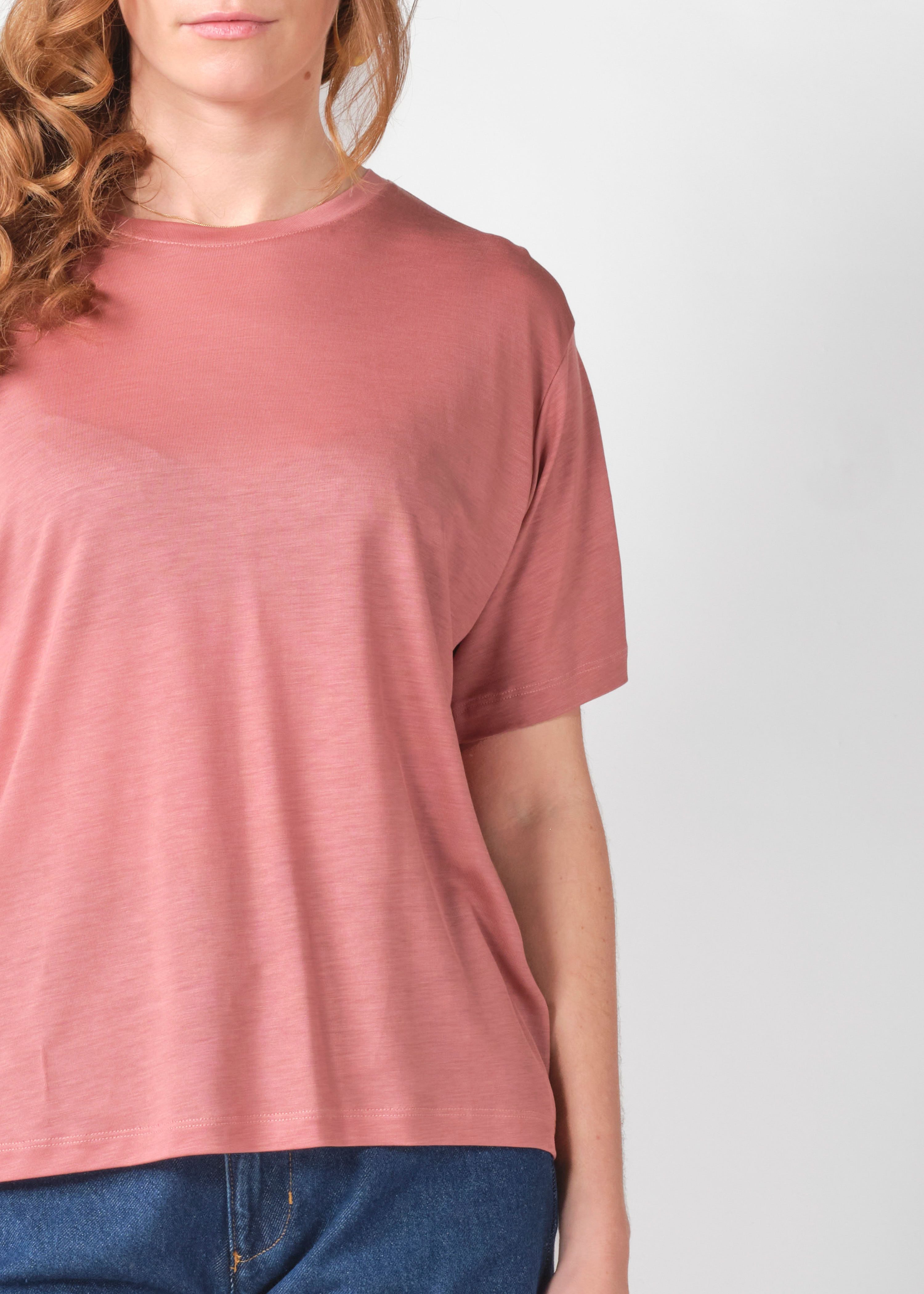Klitmøller T-Shirt Rose lyocell tee