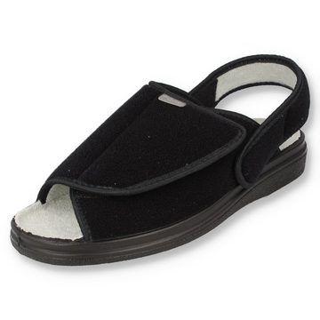 Dr. Orto Kos Klettsandalen Damen Sandale Pantolette in einem, Klettverschluss zum abmachen