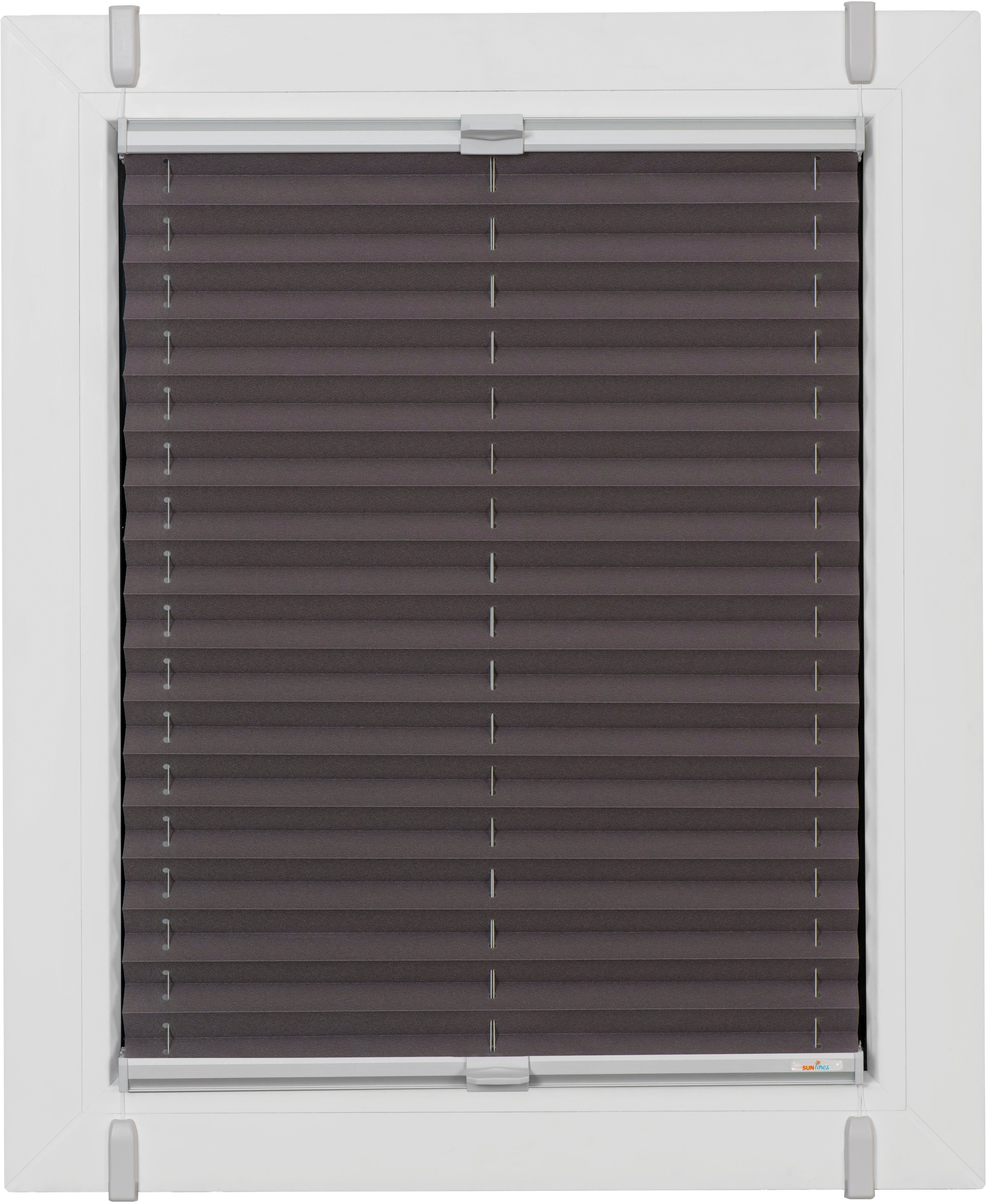 sunlines Plissee »One Size Style Crepe«, blickdicht, ohne Bohren, verspannt günstig online kaufen