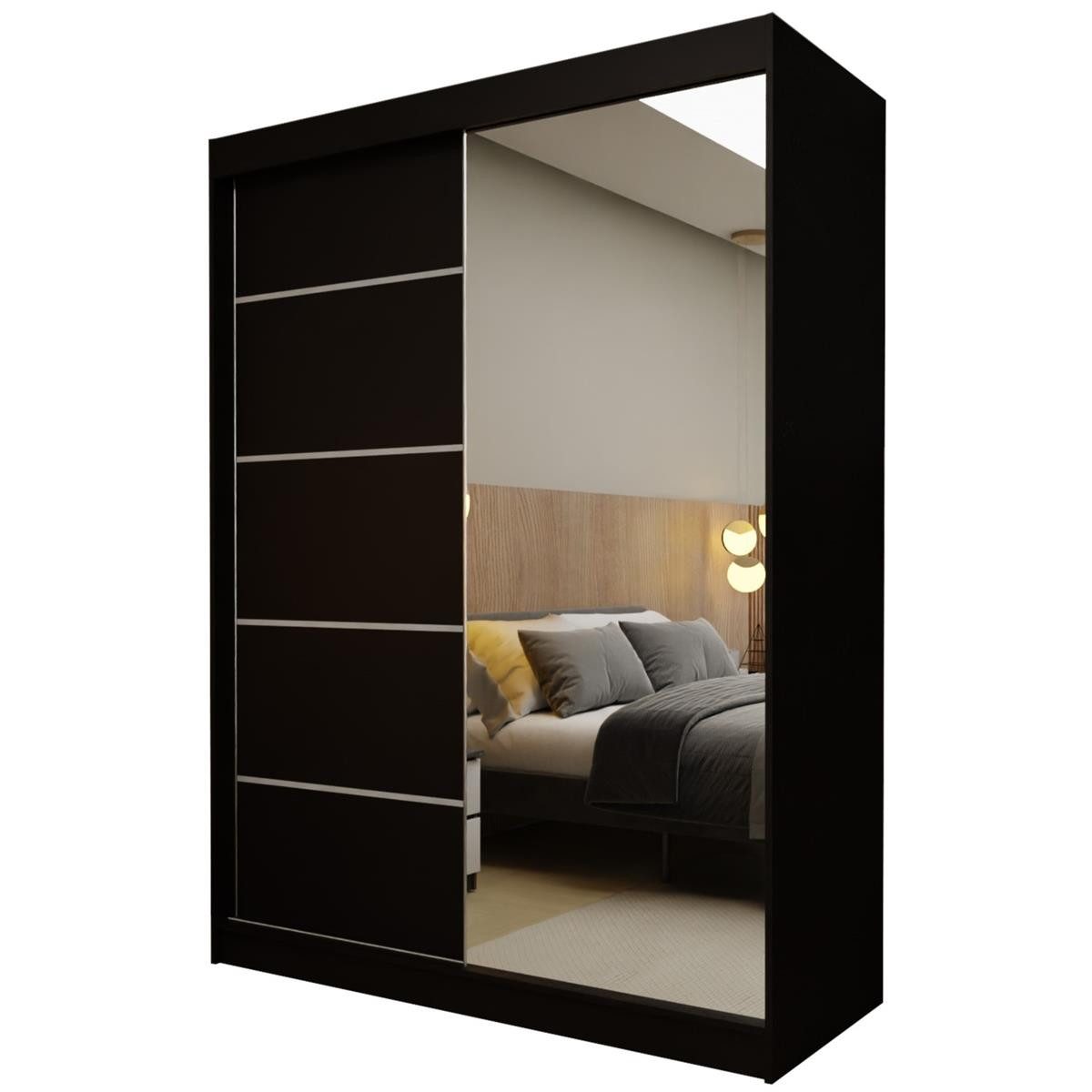 Compleo Schwebetürenschrank 160 cm breit NAPOS, günstig online kaufen