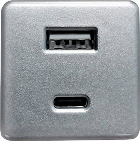 Nachtkonsole ED Moon, & DESIGN USB-Anschluss LED-Beleuchtung EXCITING und USB-C-Anschluss mit