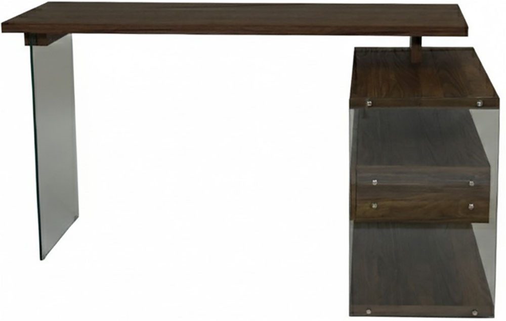 Jahnke Eckschreibtisch LUX C 15 E, Eckschreibtisch,Glas,wechselseitig montierbar,2 Schubladen,B:145 cm