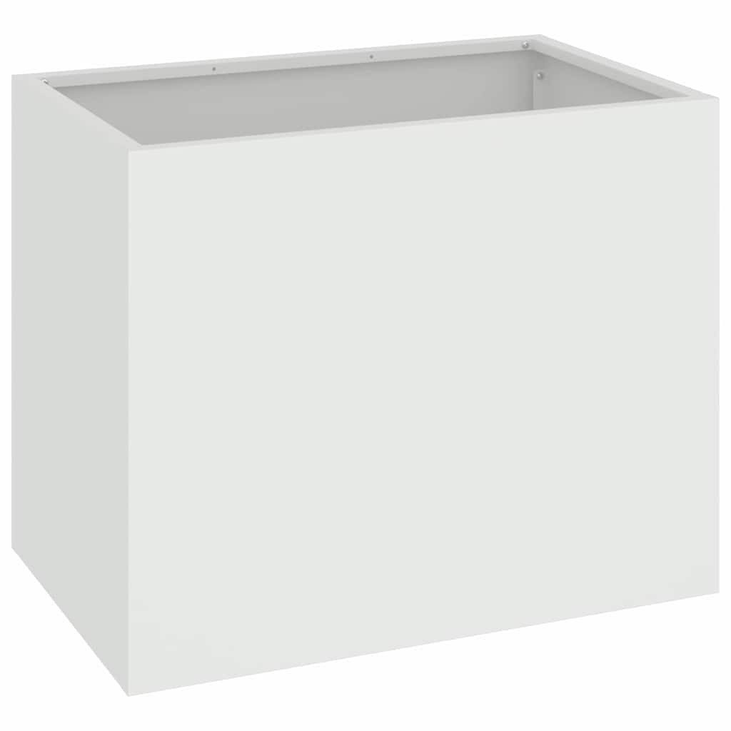 vidaXL Blumentopf Gartenblumentopf Weiß 50 x günstig online kaufen