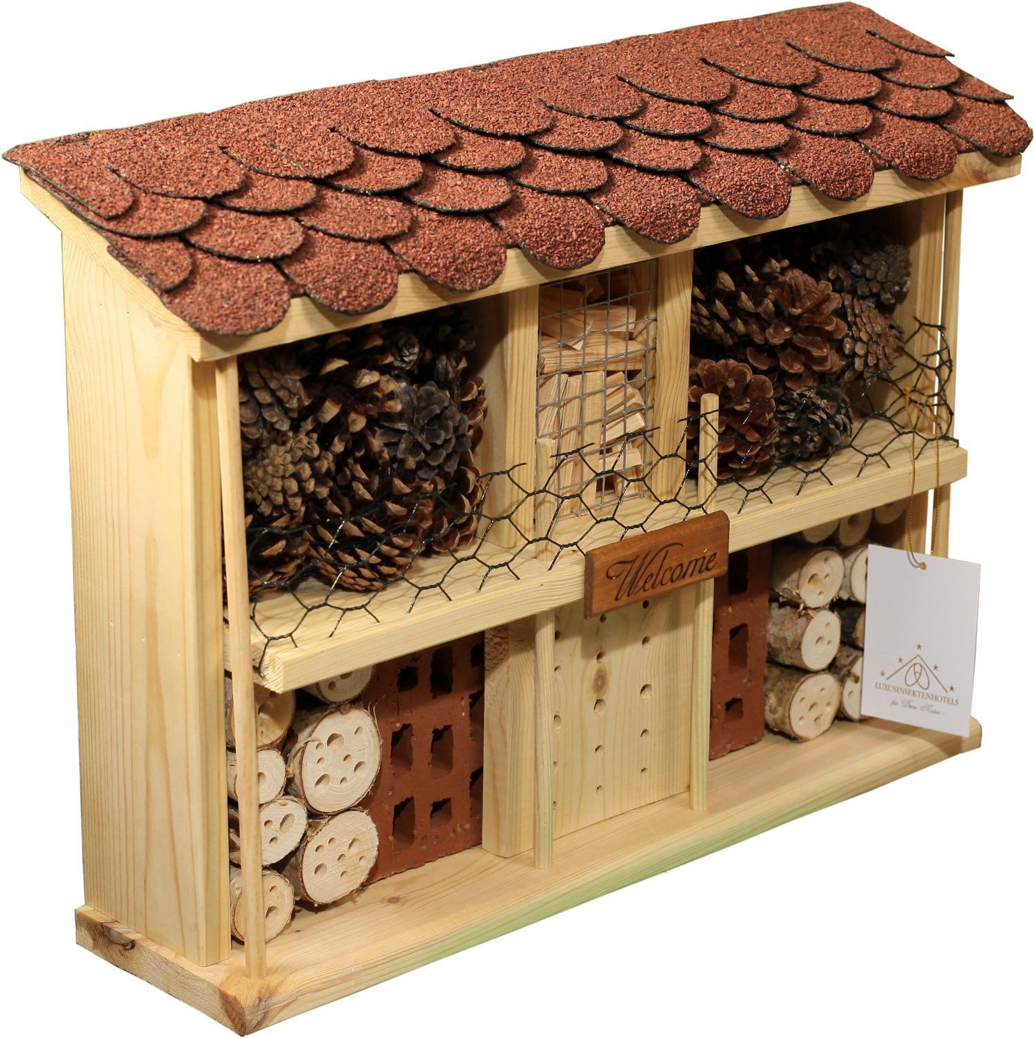 LUXUS-INSEKTENHOTEL Insektenhotel Insektenhotel Bausatz "Landhaus Komfort"