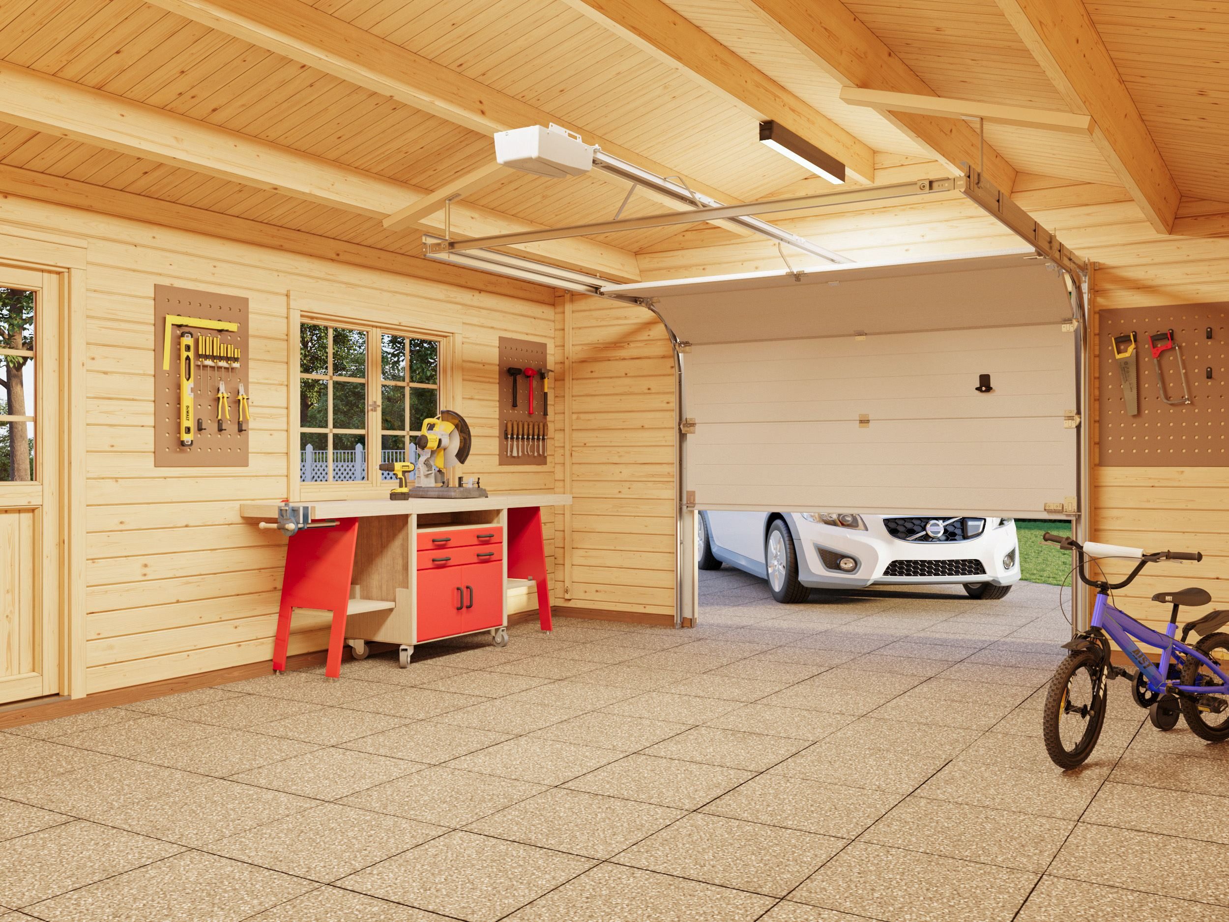 Palmako Garage Roger, mit Sektionaltor, BxTxH: 514x598x287 cm