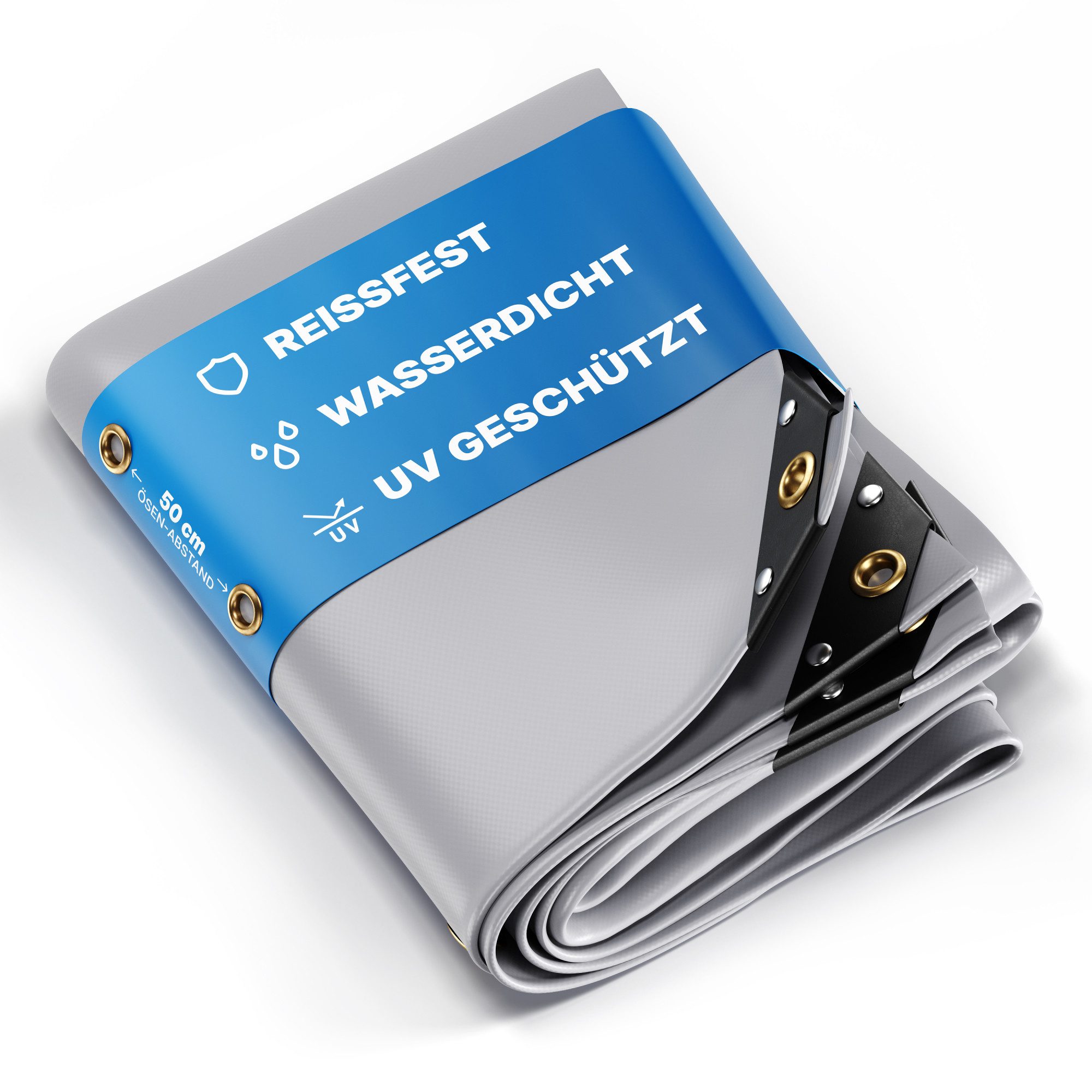 NEMAXX Schutzplane 300×500 cm – 650 g/m²–15 m²–Grau–100 % wasserdicht & UV- günstig online kaufen