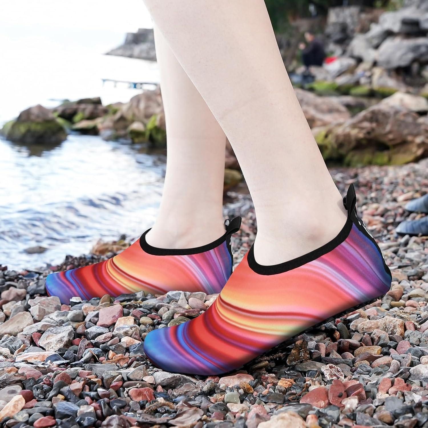 LuxusKollektion Wasserschuhe Damen Herren Aquaschuhe 38 39 EU Colorful Wasserschuh