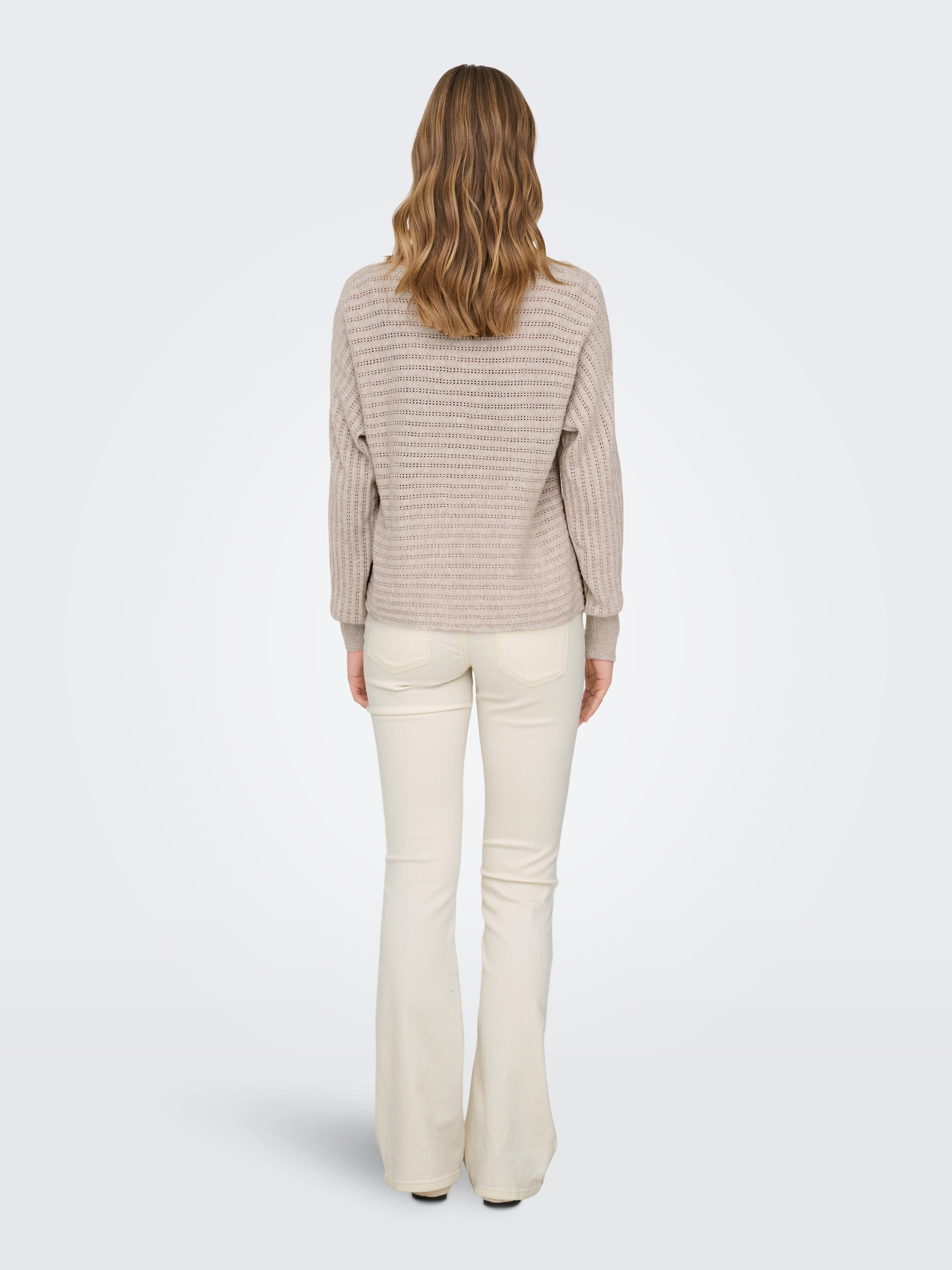 ONLY Strickpullover ONLIBI LS BOATNECK STRUC PULLOVER EX KNT