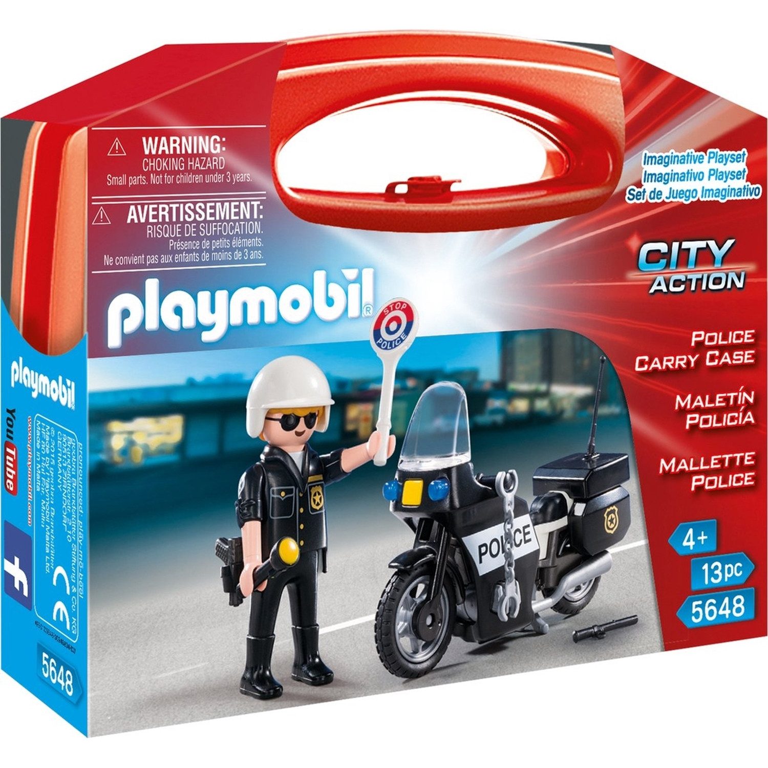Playmobil® 5648 City Action Kleiner Polizei-Mitnehmkoffer Konstruktions-Spi günstig online kaufen