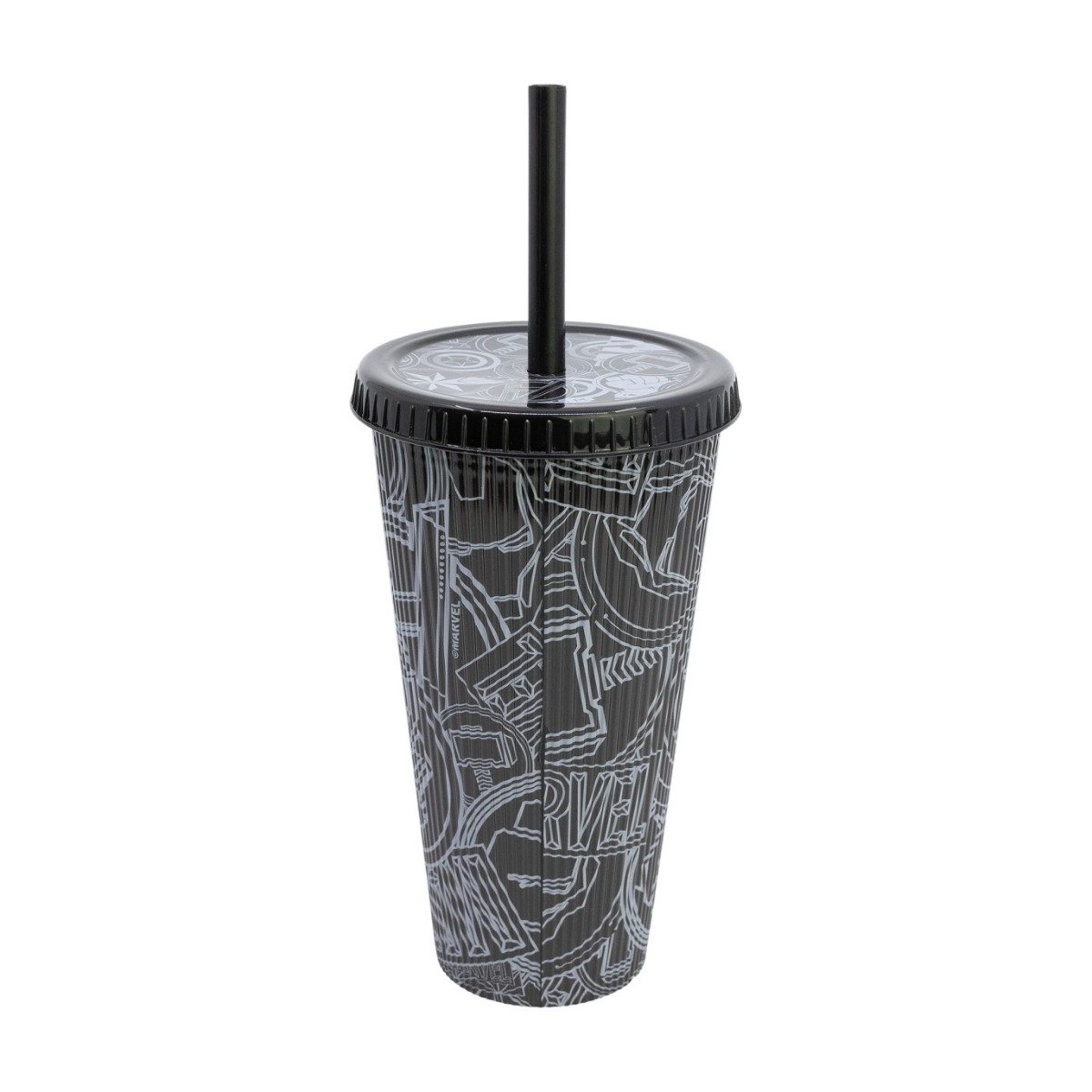 MARVEL Mehrwegbecher 790 ml mit strukturierter Oberfläche und Deckel für unterwegs, (Packung)