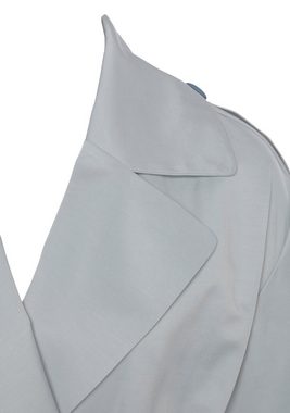 LASCANA Trenchcoat (mit Taillengürtel) in Kurzform, moderner Kurzmantel mit Taschen