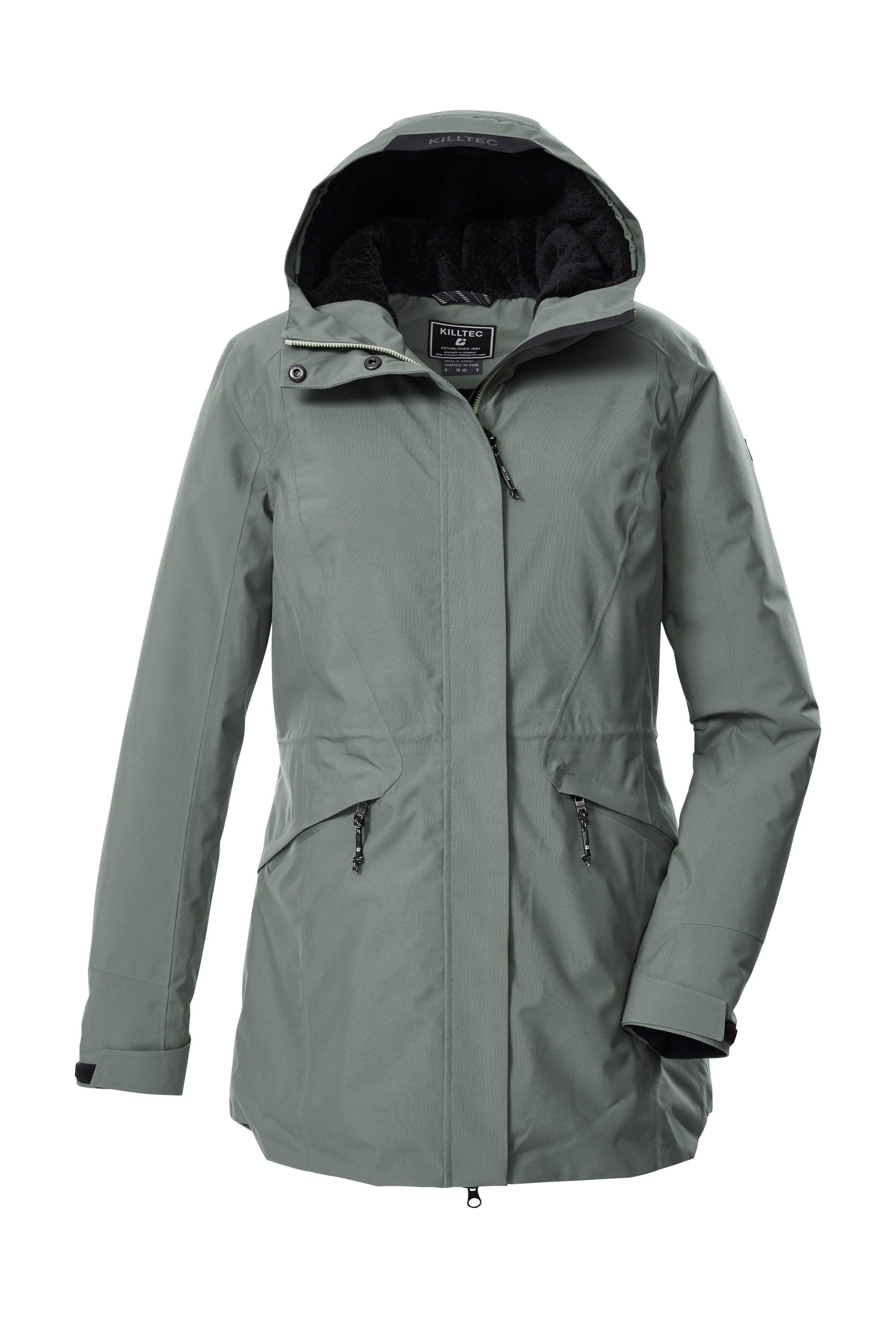 Killtec Parka KOW 19 WMN PRK Wasserdichter, atmungsaktiver Damenparka mit verstellbarer Kapuze