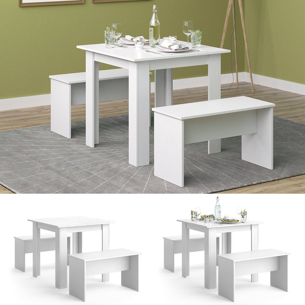 Vicco Essgruppe Sentio, Weiß, 80 x günstig online kaufen