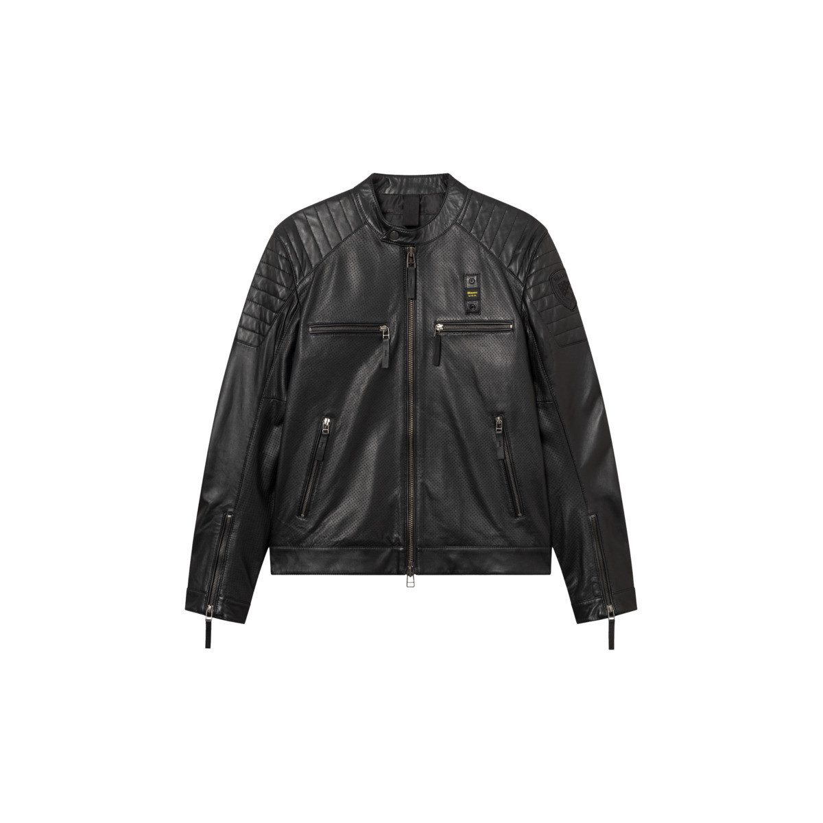 Blauer Lederjacke Crossland Herren Bomberjacke, Freizeitjacke, Blazer, Pufferjacke, Übergangsjacke