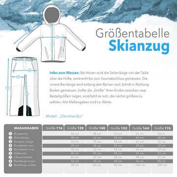 Killtec Skianzug Glenshee - Kinder Skijacke + Skihose (schwarz/ neongrün, Gr. 128)