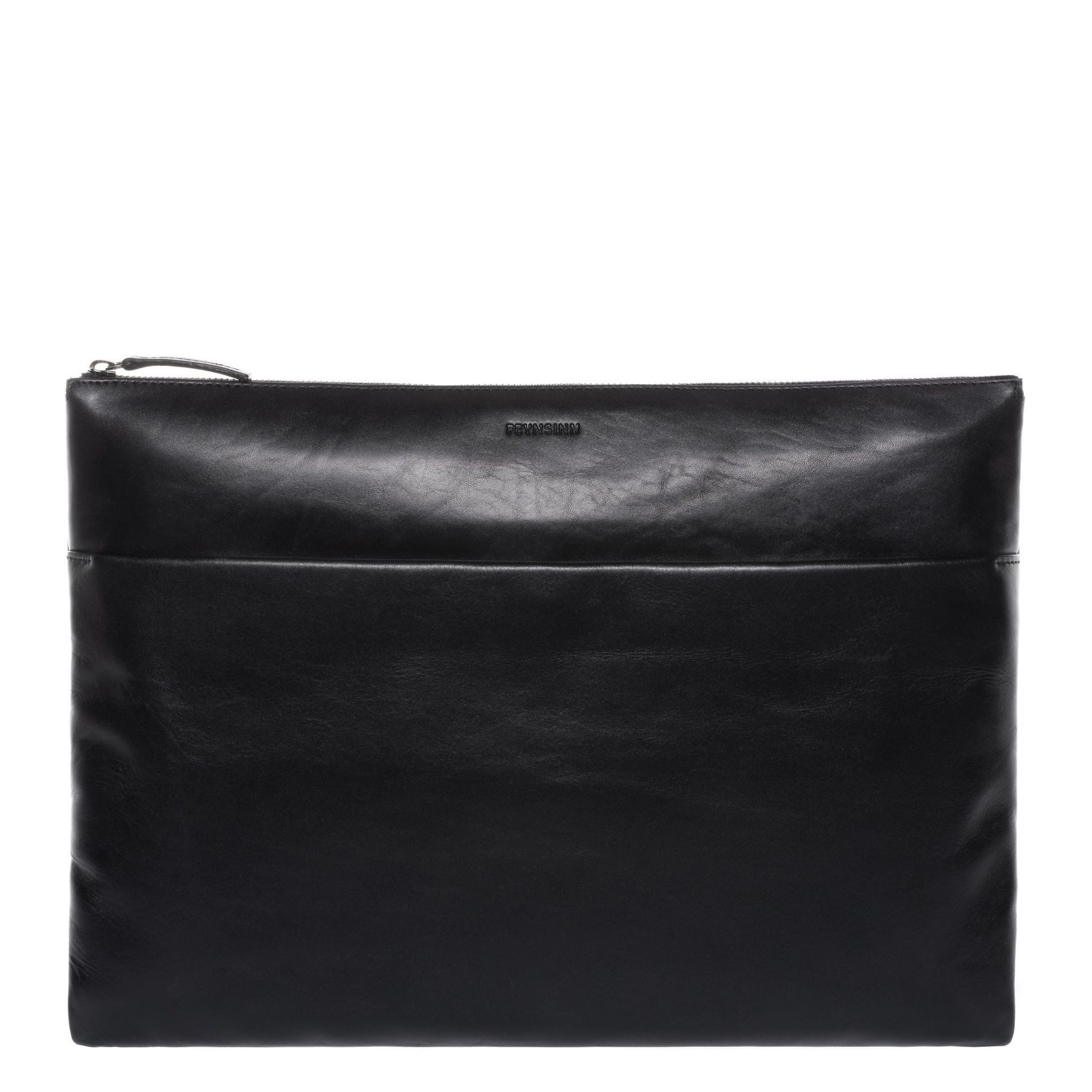 FEYNSINN Umhängetasche echt Leder 13 Zoll Laptop-Hülle schwarz, Laptoptasche 13 Zoll, Aktentasche Echtleder Damen Herren schwarz