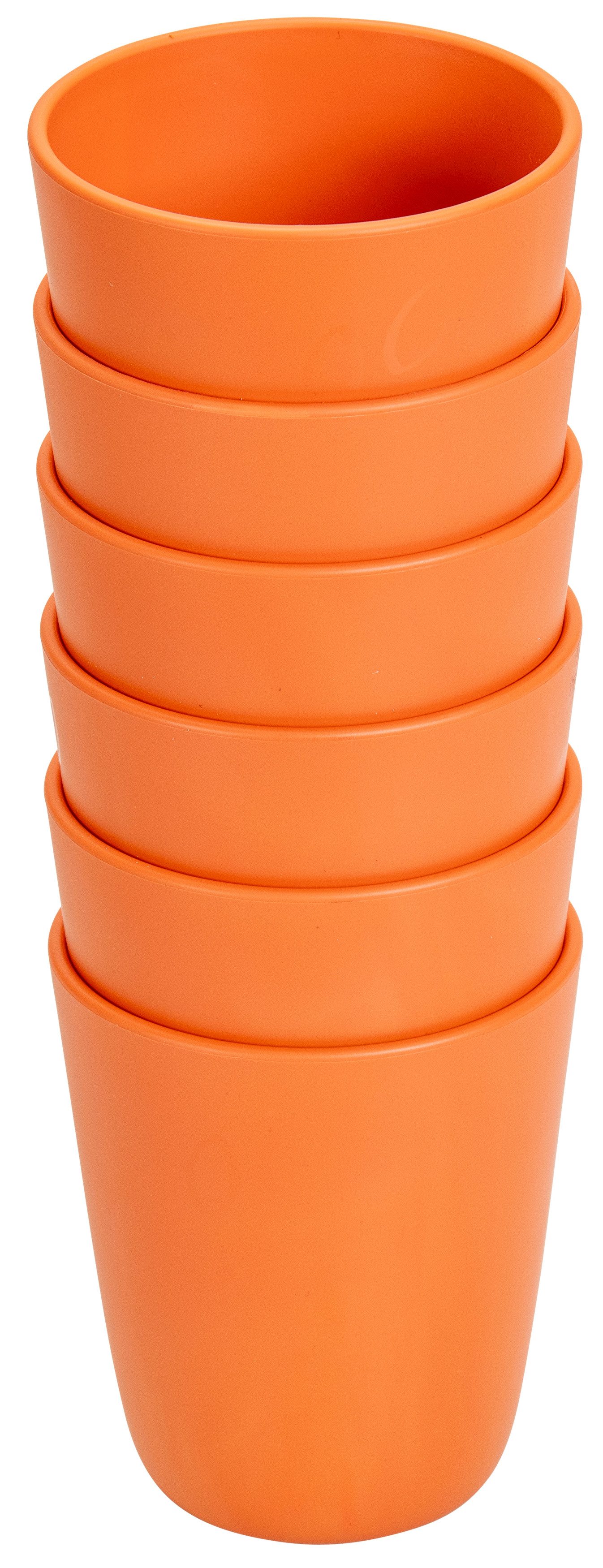 Betzold Geschirr-Set Becher-Set 6-tlg - bruchsicher & spülmaschinenfest, Biokunststoff