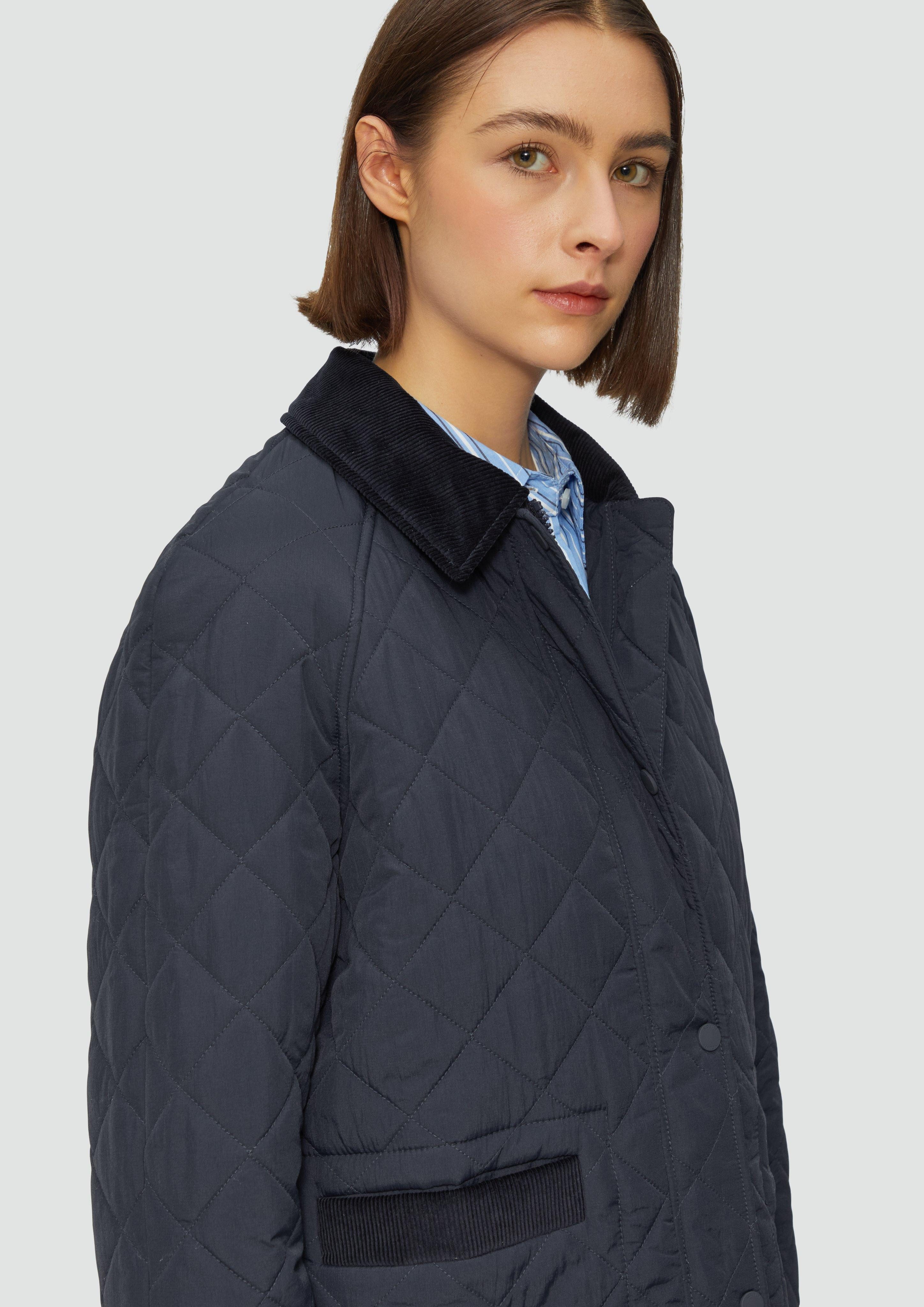 s.Oliver Funktionsjacke Steppjacke mit Cord-Details günstig online kaufen