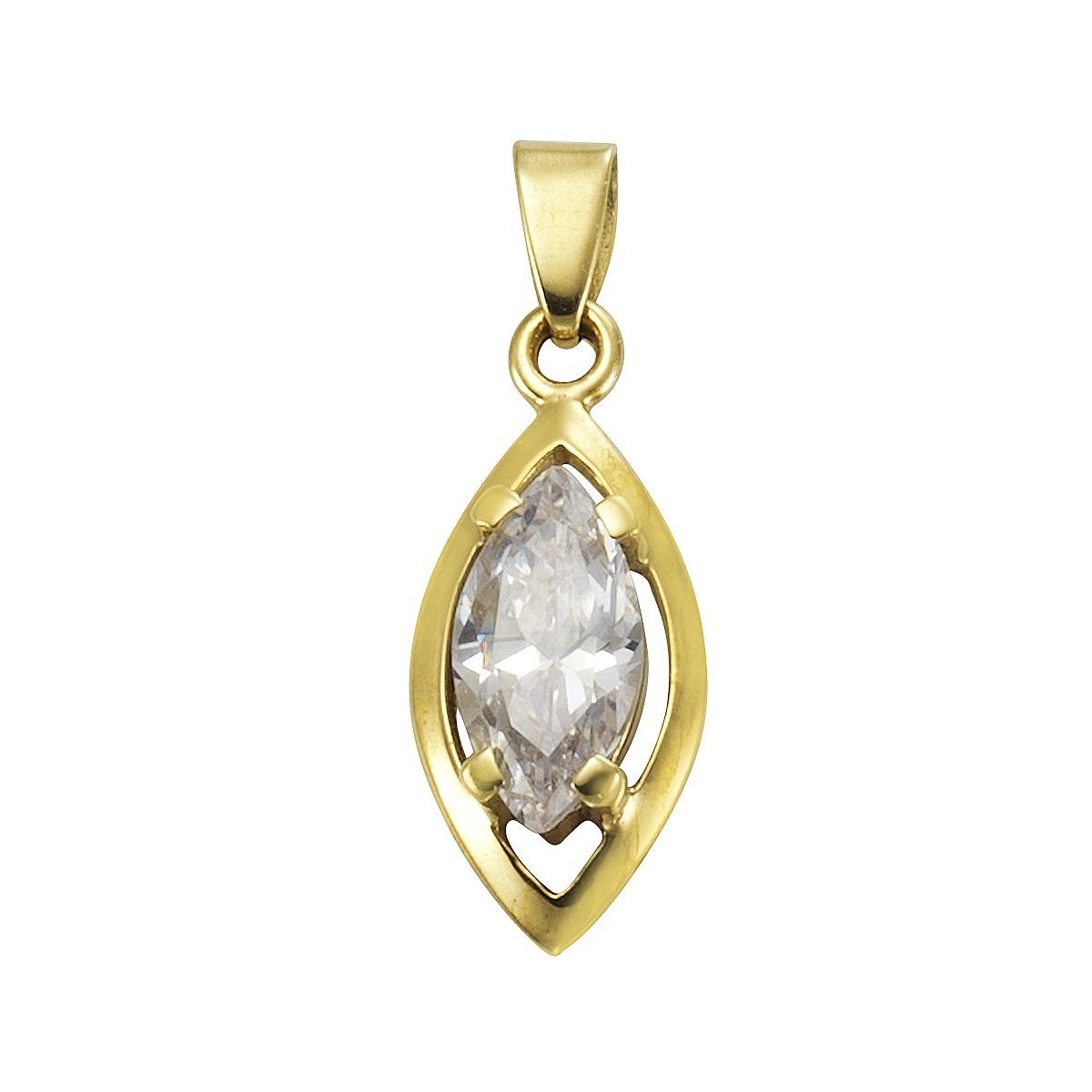 Vivance Kettenanhänger 333/- Gelbgold Zirkonia günstig online kaufen