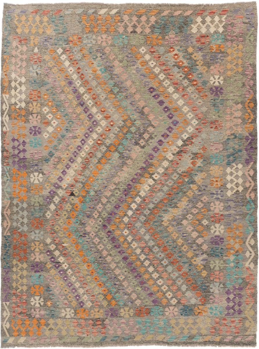 Orientteppich Kelim Afghan 258x335 Handgewebter Orientteppich, Nain Trading, rechteckig, Höhe: 3 mm | Kurzflor-Teppiche