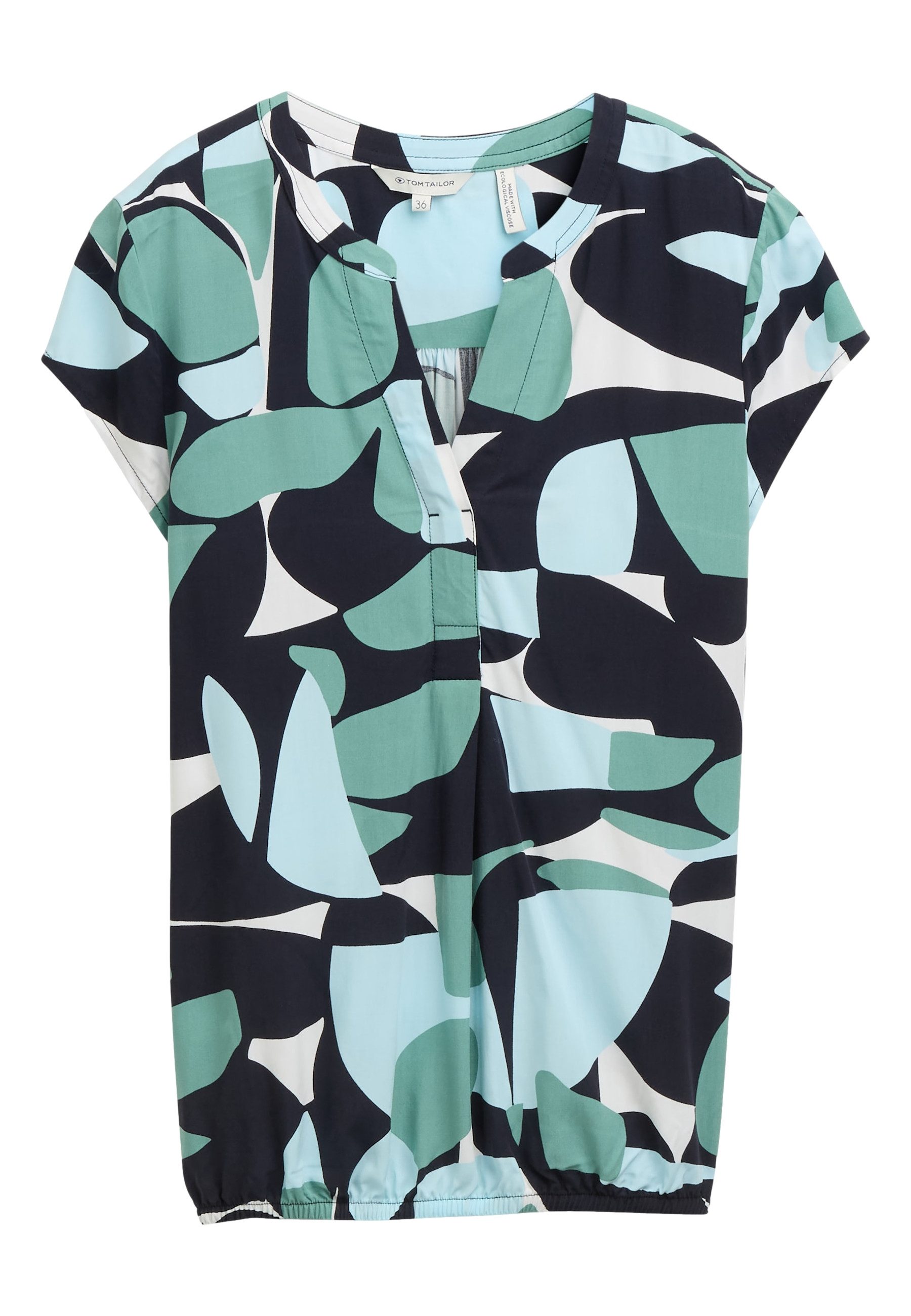 TOM TAILOR Kurzarmbluse Bluse dünnes Kurzarmshirt (1-tlg)