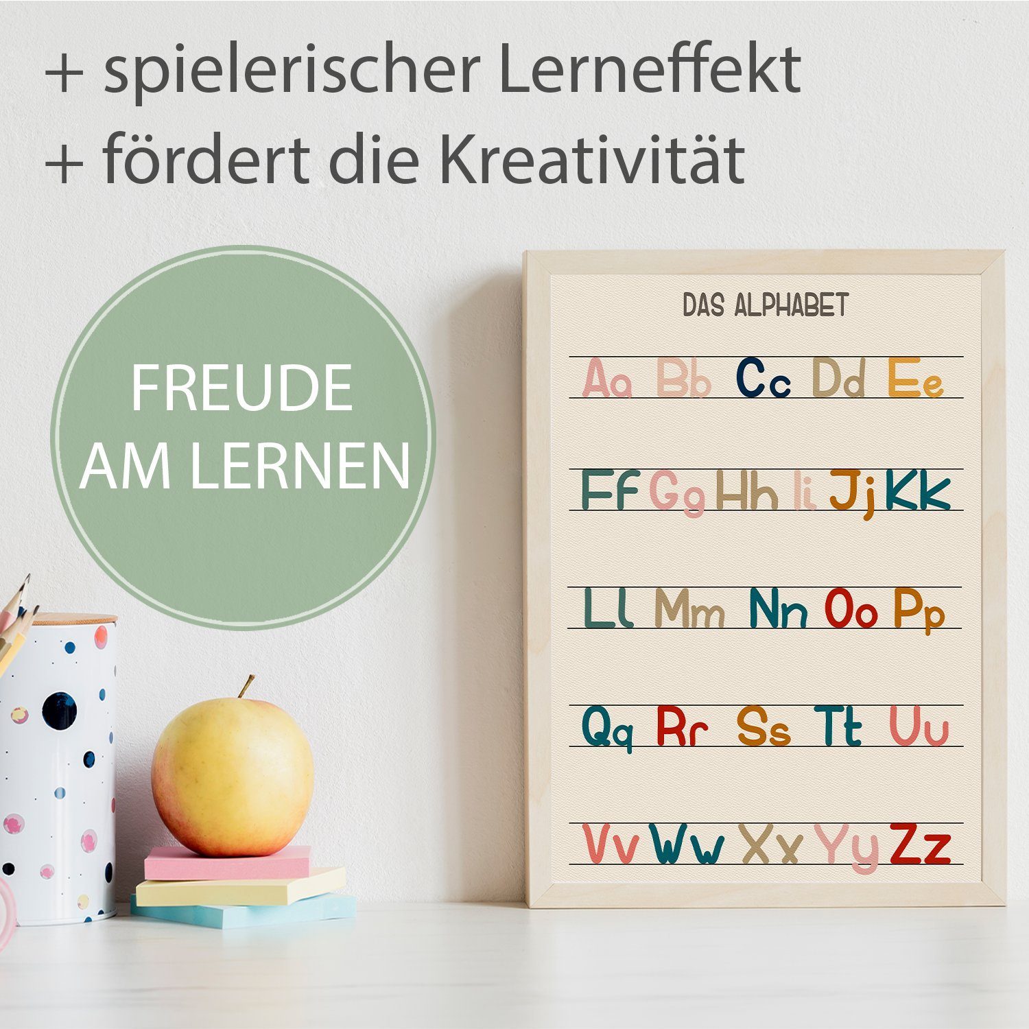 Tigerlino Poster 8er Set Lernposter ABC, günstig online kaufen