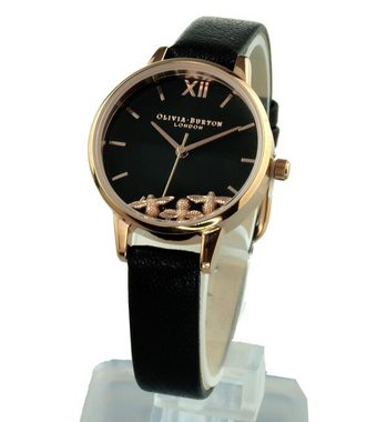 OLIVIA BURTON Quarzuhr Damen Uhr OB16CH06 Busy Bees Black Rosegold