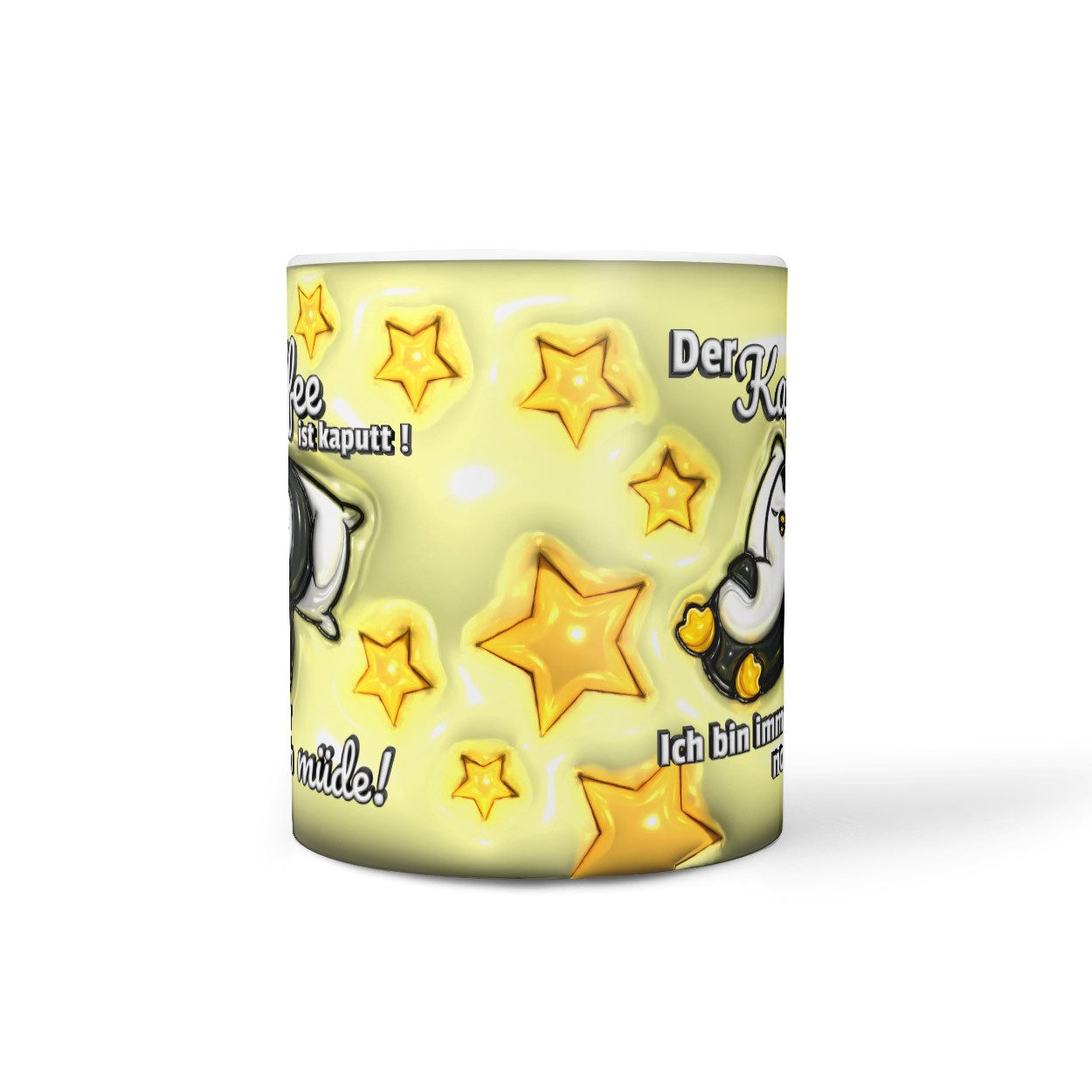 Sunnywall Tasse Kaffee Kaputt - Büro Geschenk Kollegin - niedlicher Pinguin, Keramik, inkl. Geschenkkarte